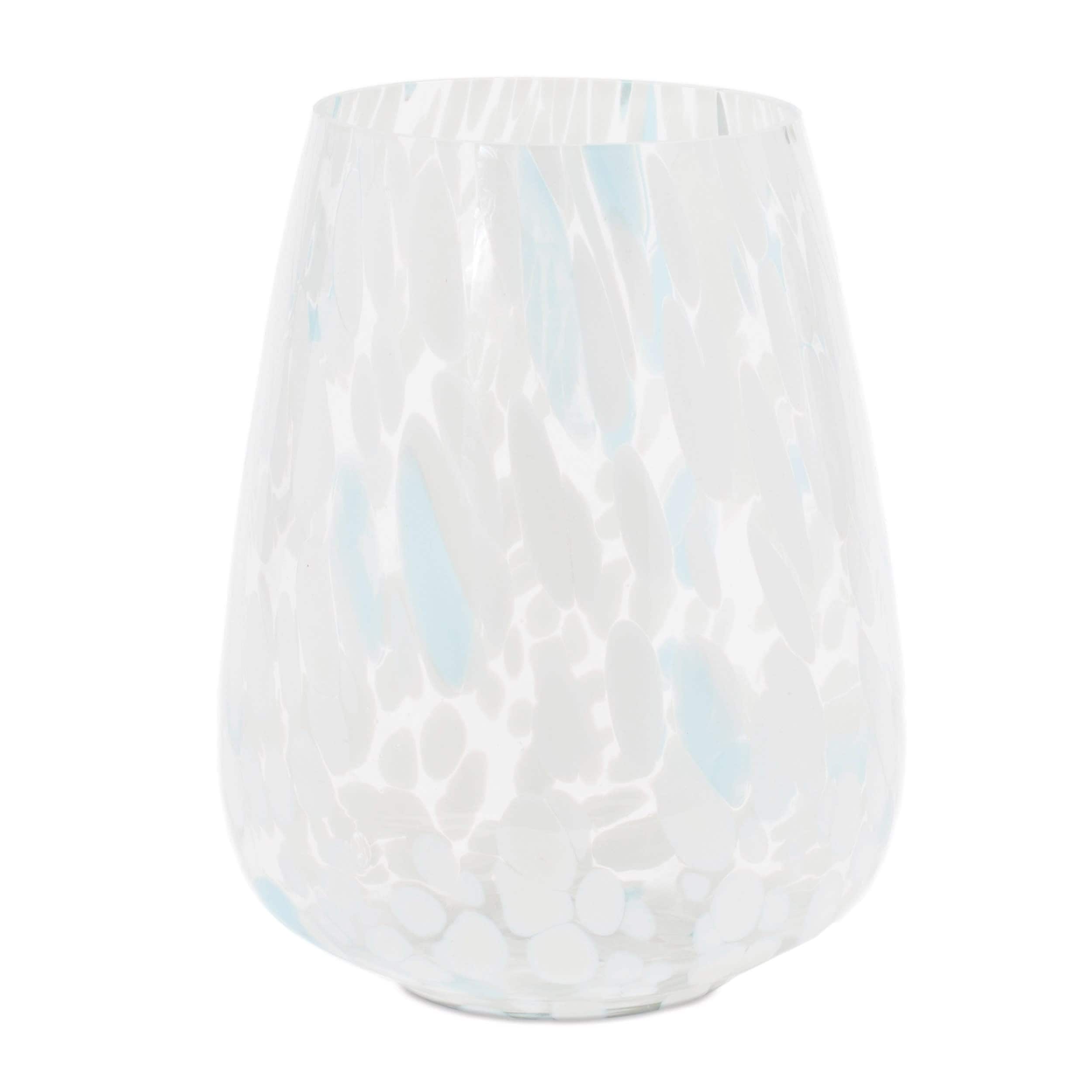 Melrose International Painted Glass Candle Holder Vase (Set of 4)