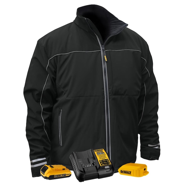 DEWALT Black Heated Jacket (Medium) in the Work Jackets & Coats ...