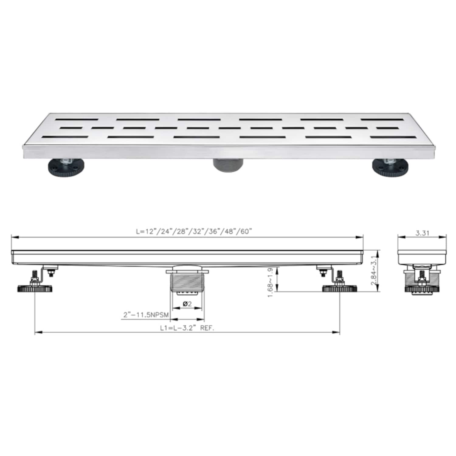ELEGANTE DRAIN COLLECTION KD01A101-48 Drains-Flanges - View #7