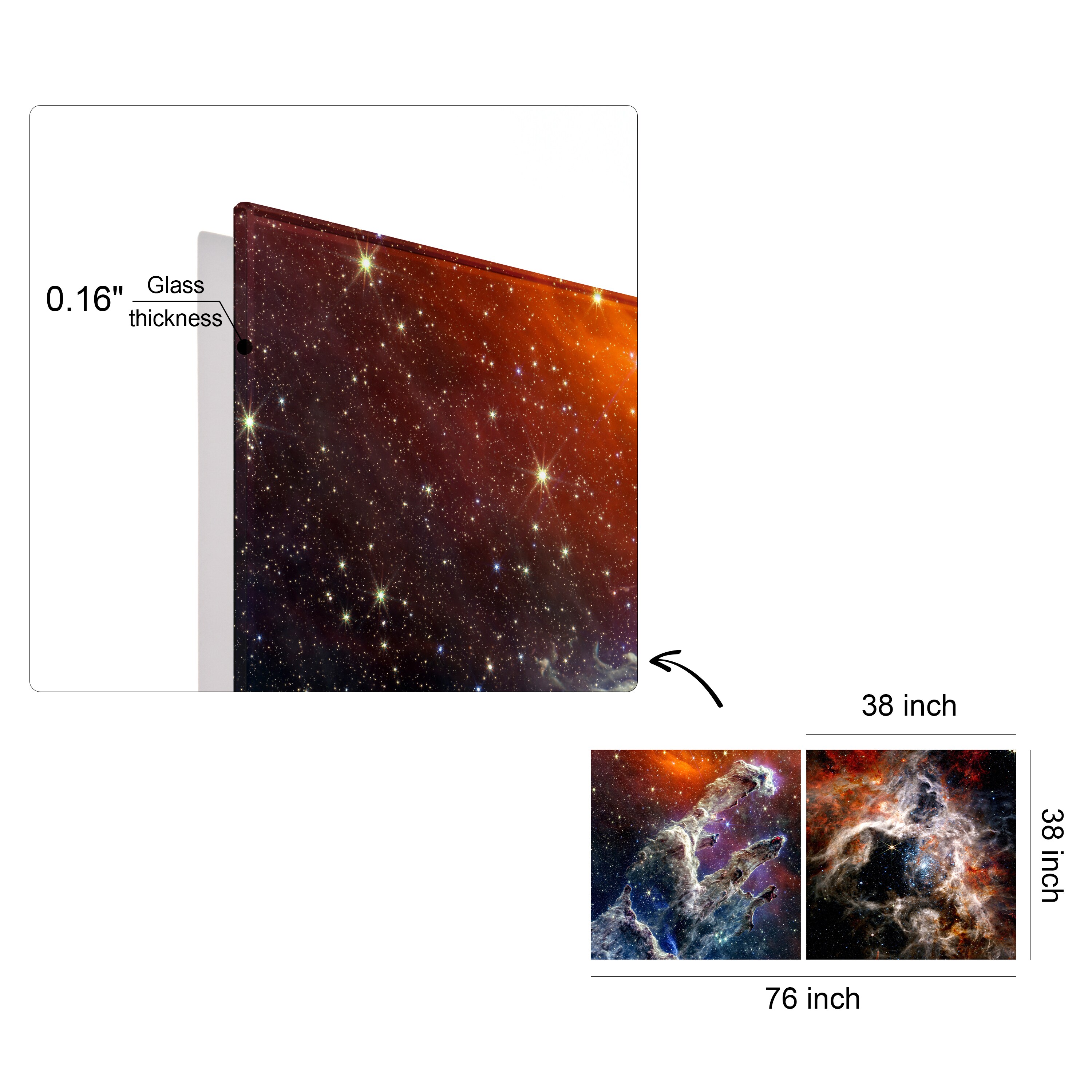 Empire Art Direct TMP-NS002-4-3838 Wall-Art - View #3