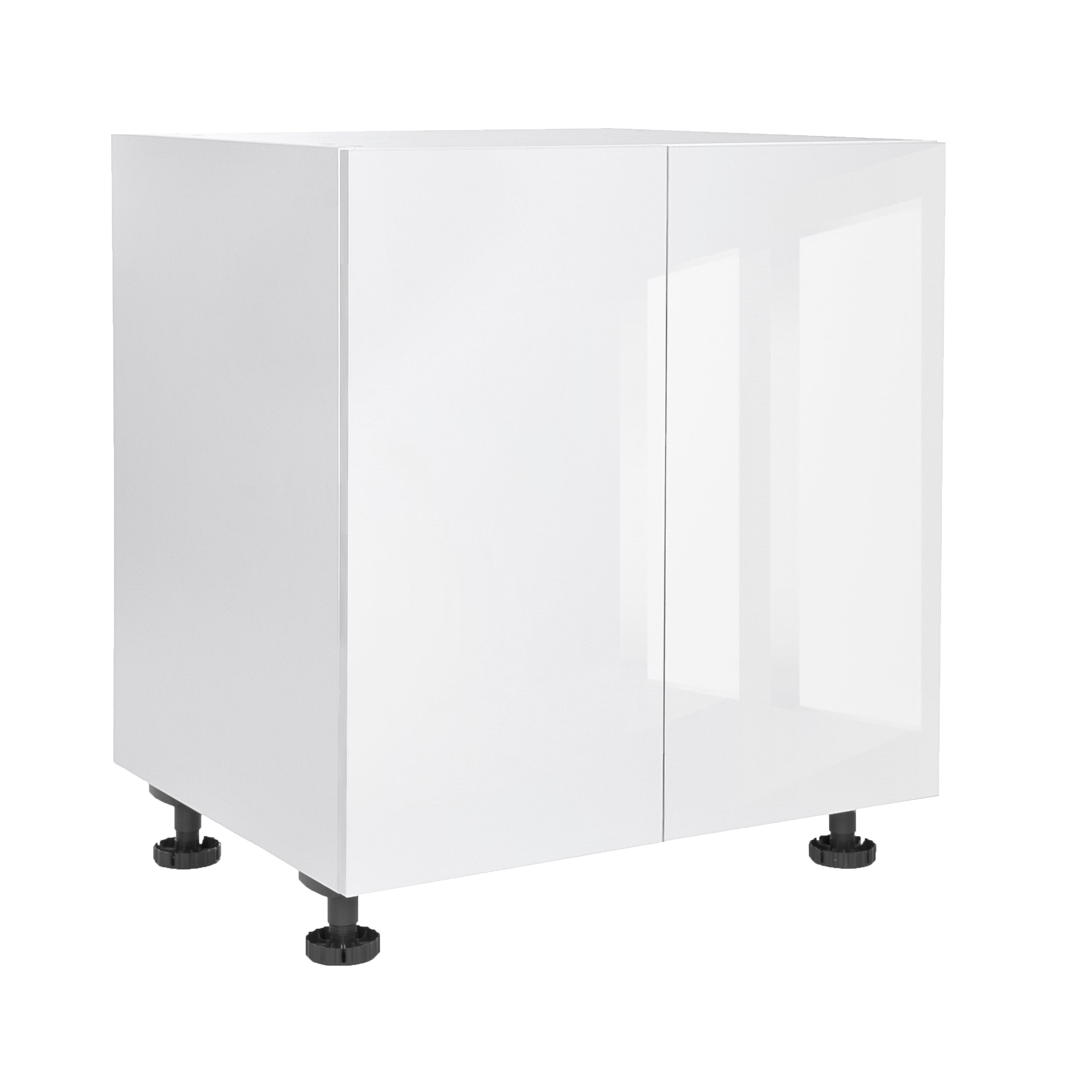 Cambridge 33-in W x 34.5-in H x 24-in D White Gloss Door Base Ready To ...