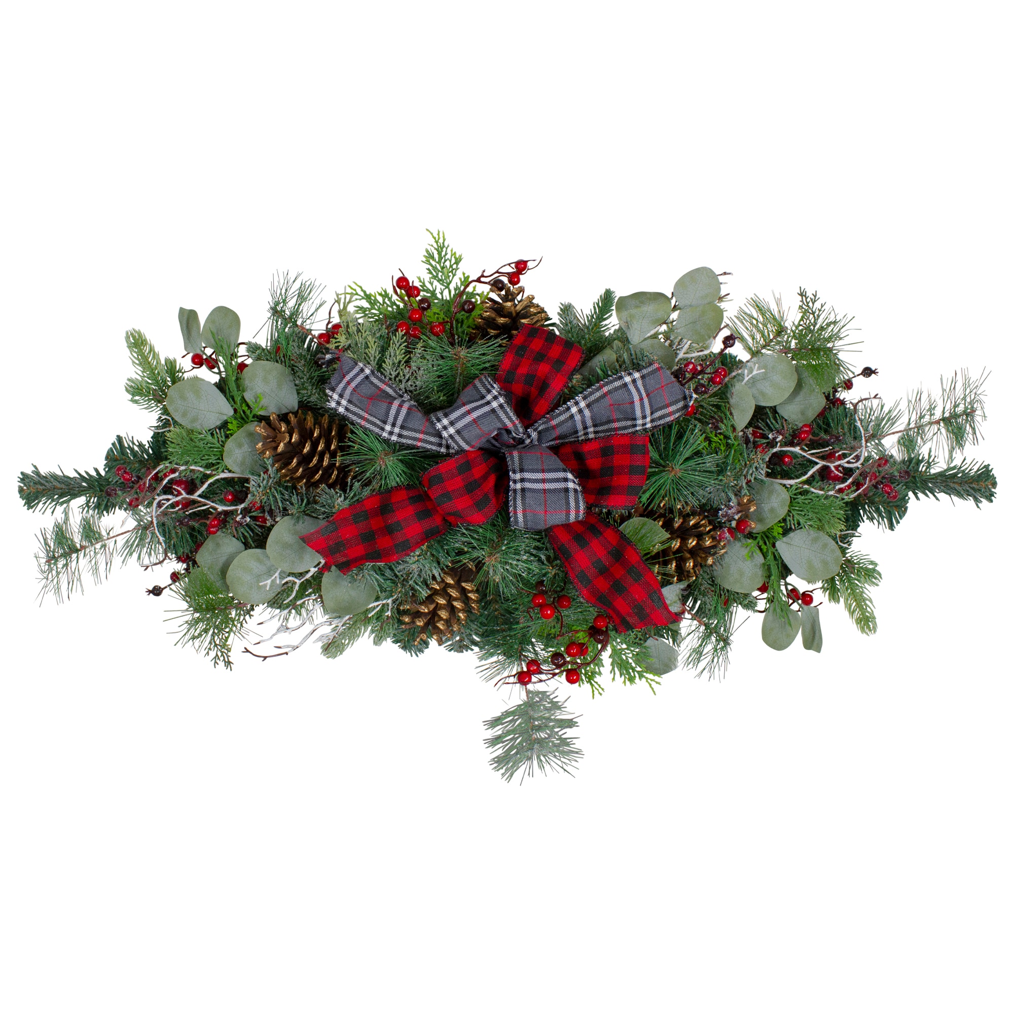 Northlight 34317254 16-in Plaid Christmas Decor