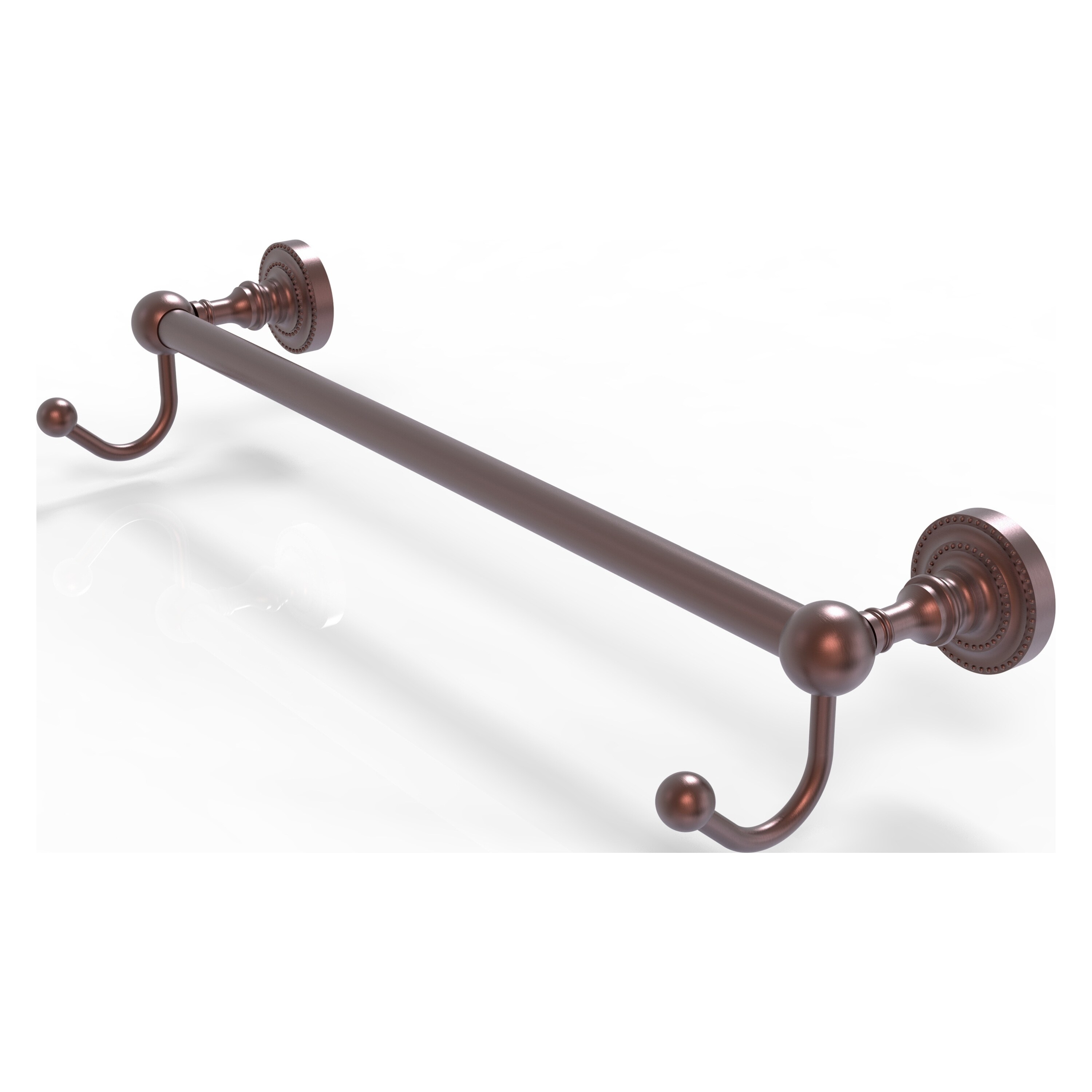 Allied Brass DT-41-30-HK-CA Dottingham 30-in Antique Copper Wall mount Single Towel Bar