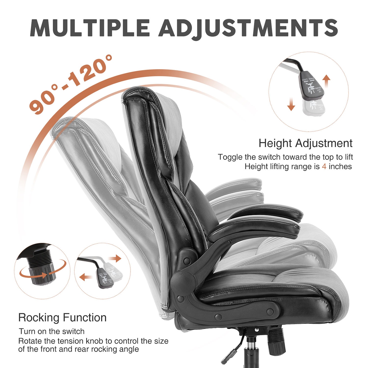 Sumyeg HFCM-W39523540 Office-Chairs - View #3