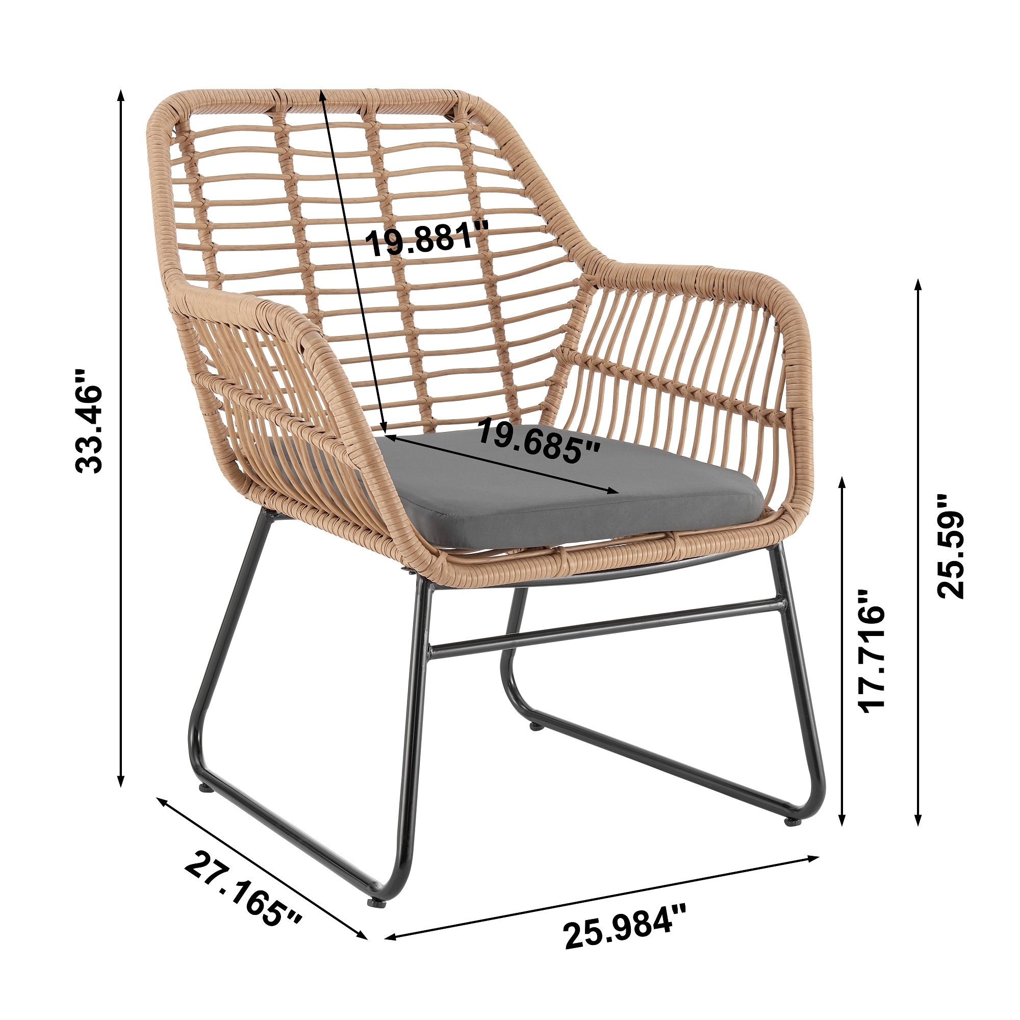 Manhattan Comfort OD-CV011-GY Patio-Conversation-Sets - View #4