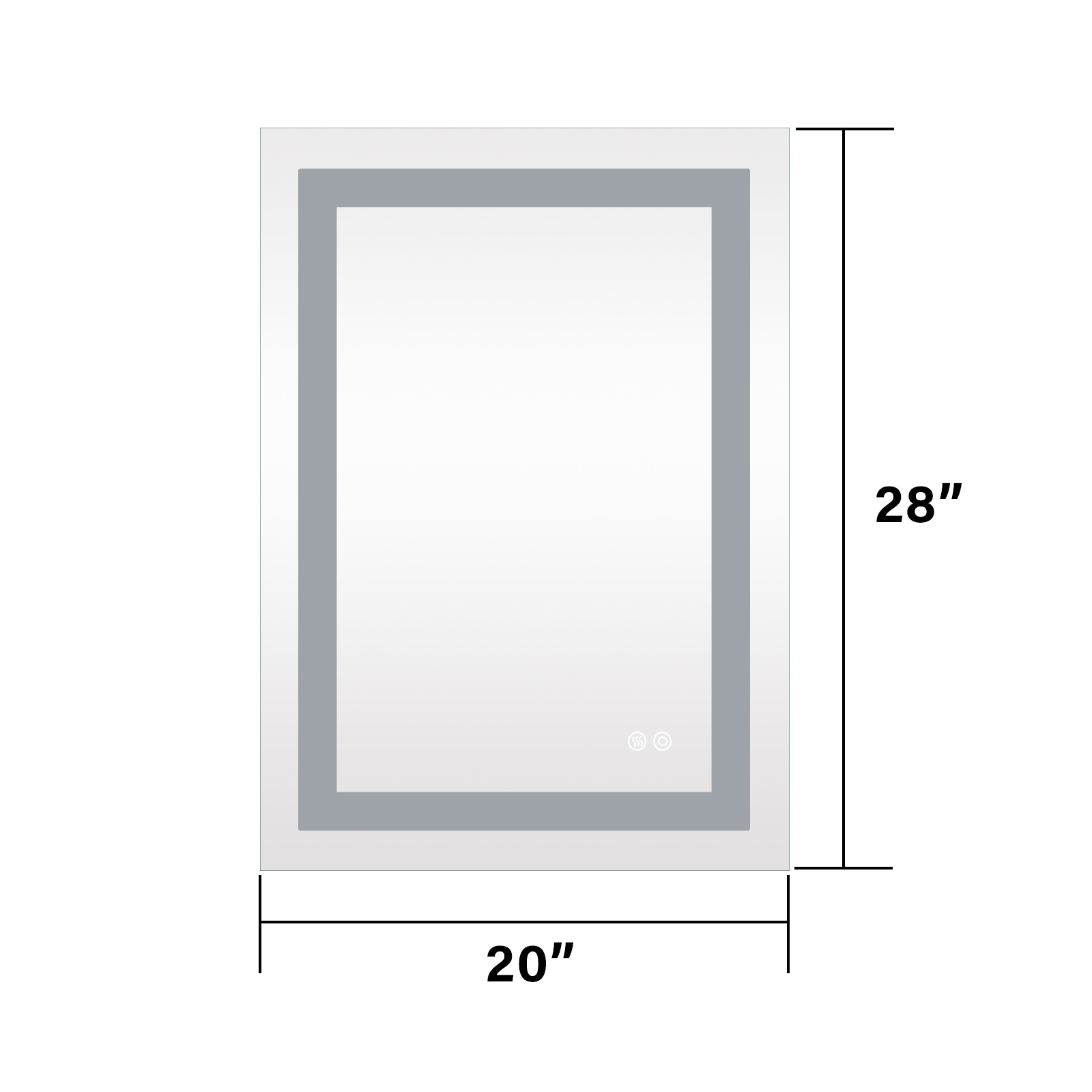 Forclover ALHH-1403 Framed-Bath-Mirrors - View #3