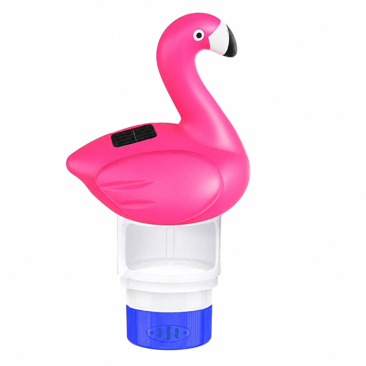 Etokfoks  Flamingo Pool Chlorine Floater 7 x 5 85 x 11 7 in Plastic Holds up to four 3 Inch Tablets with Adjustable Release