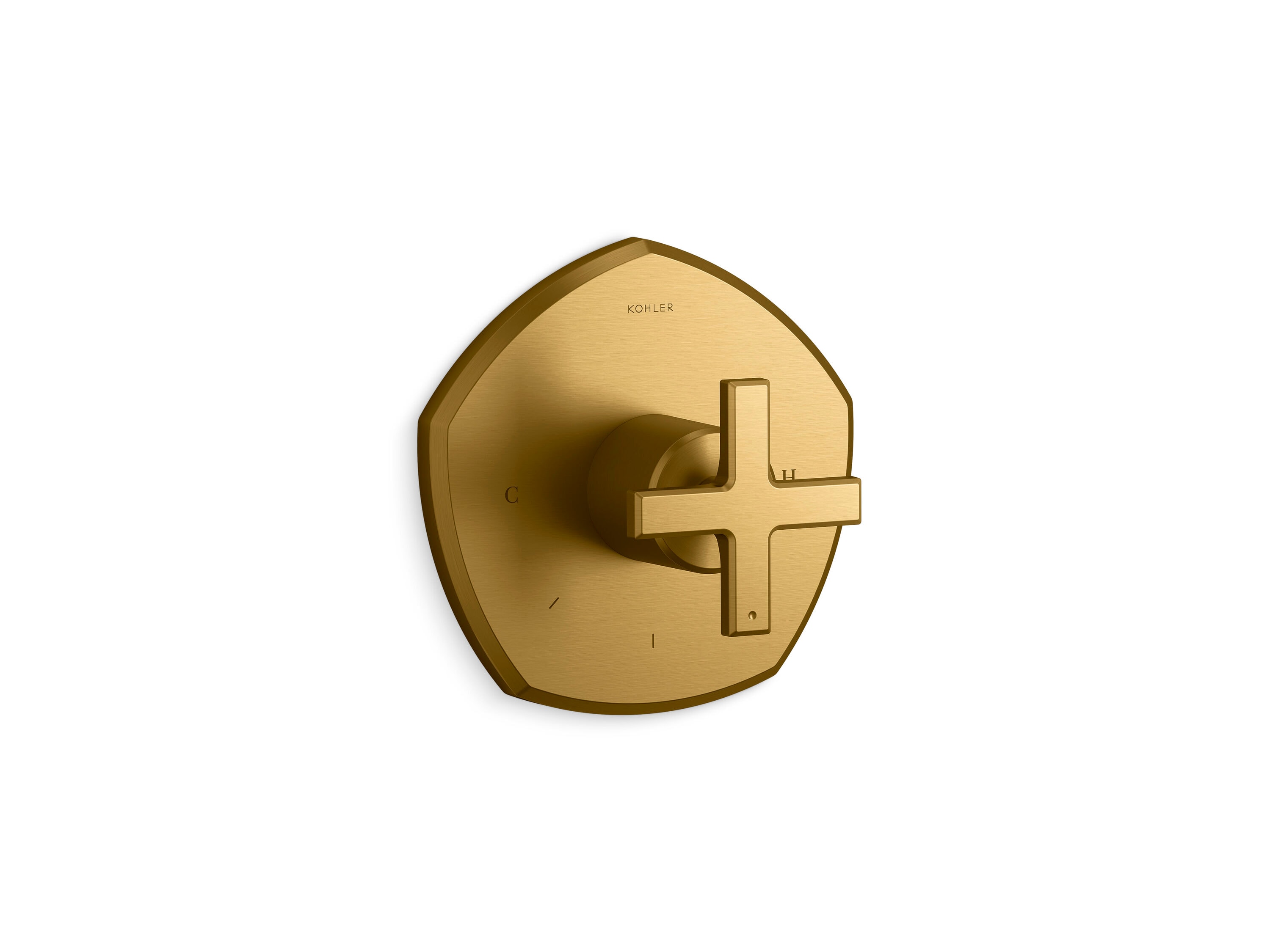 KOHLER - Occasion Vibrant Brushed Moderne Brass 1-handle Single function Bathtub and shower Fauce...