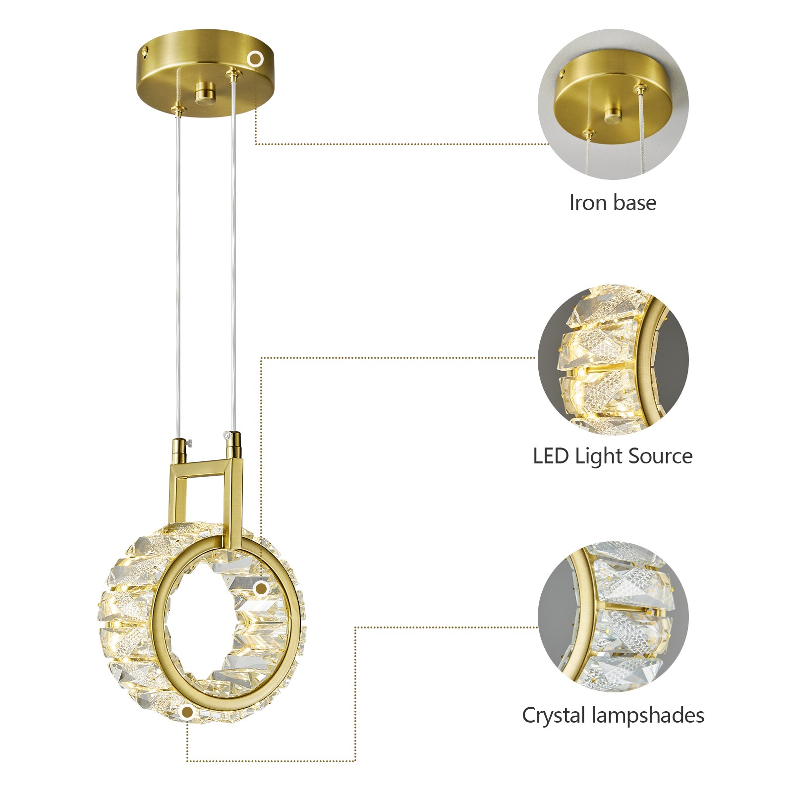 ZHLLMQ JP-029GOLD-1PACK Pendant-Lights - View #4