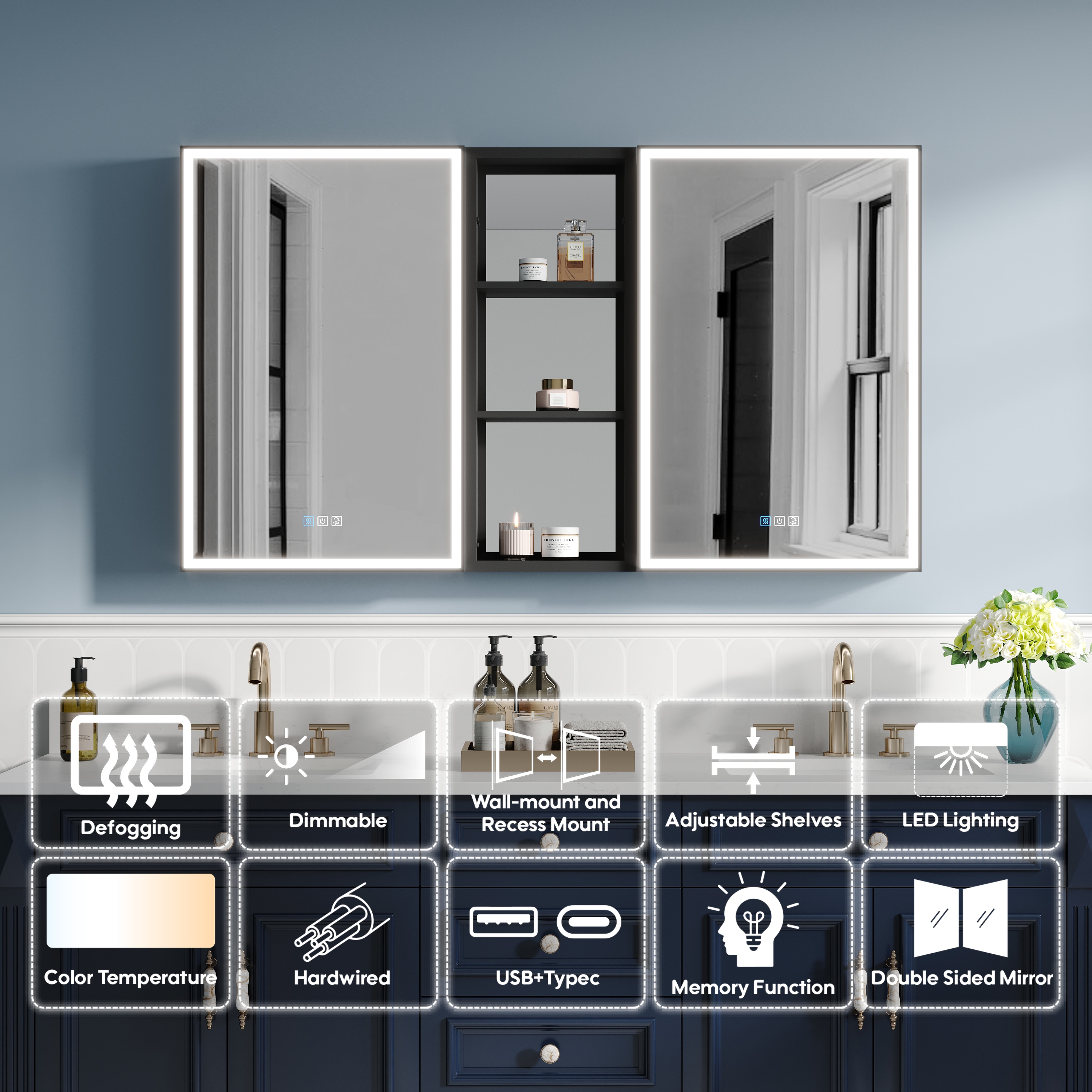CALVON RC12-2030LR-MC Bathroom-Medicine-Cabinets - View #3