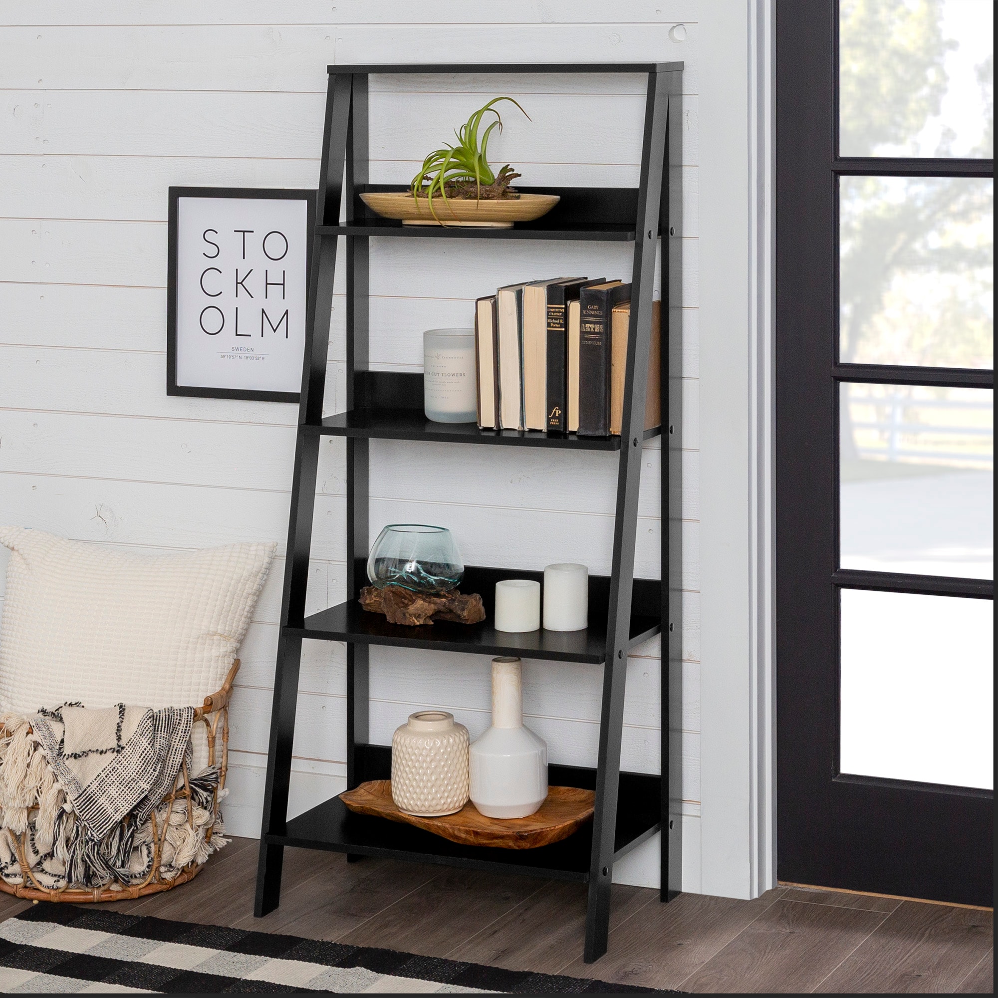 Walker Edison LWS55LDBL bookcases - View #4