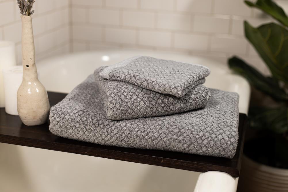 Everplush Chip Dye Hand Towel, 4 Piece Set, Granite 4 Count