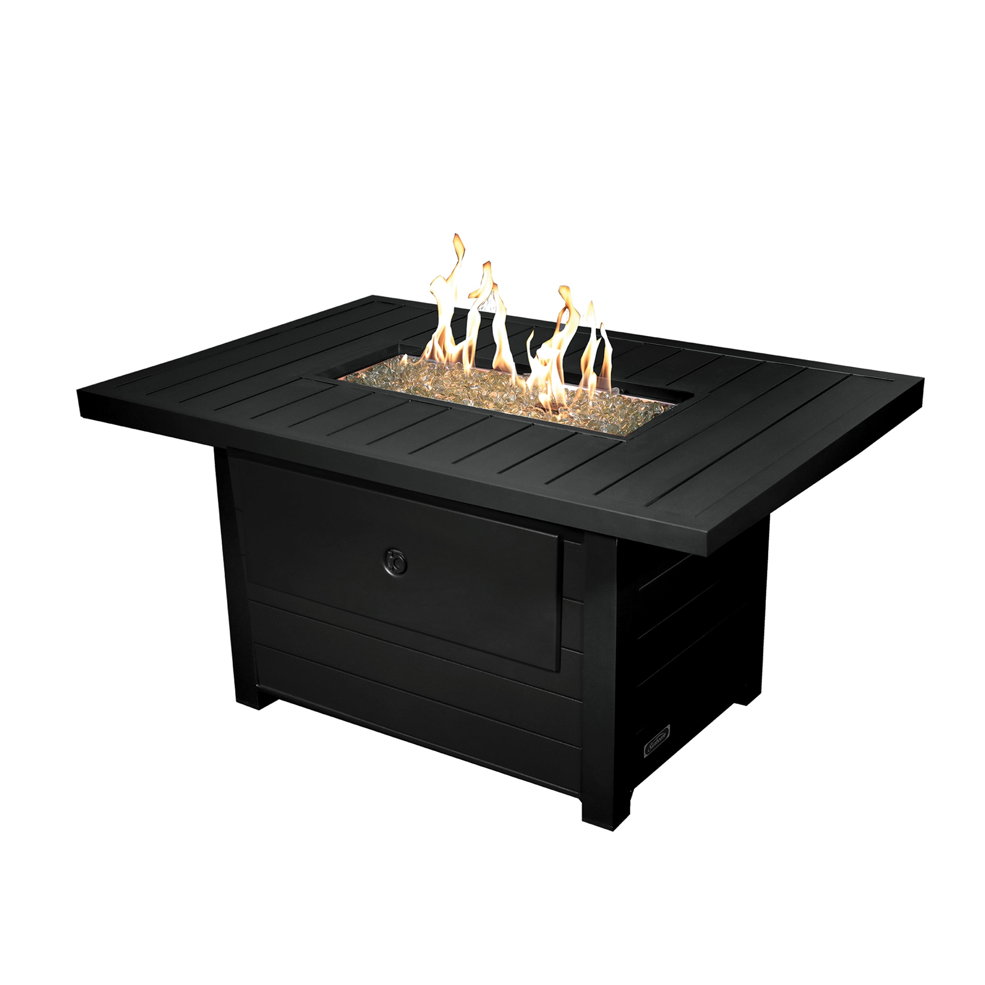 Sunbeam 9103 50-in W Black Aluminum Rectangle Liquid propane Fire pit table