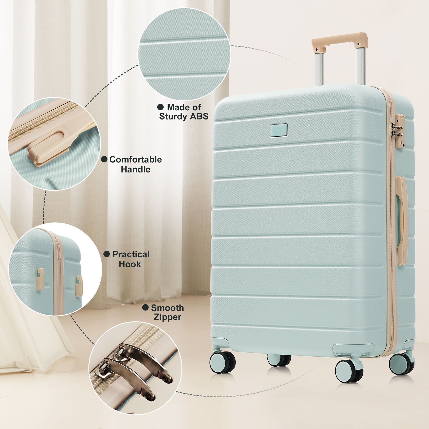SINOFURN SYD9600005LG Luggage-And-Luggage-Sets - View #2