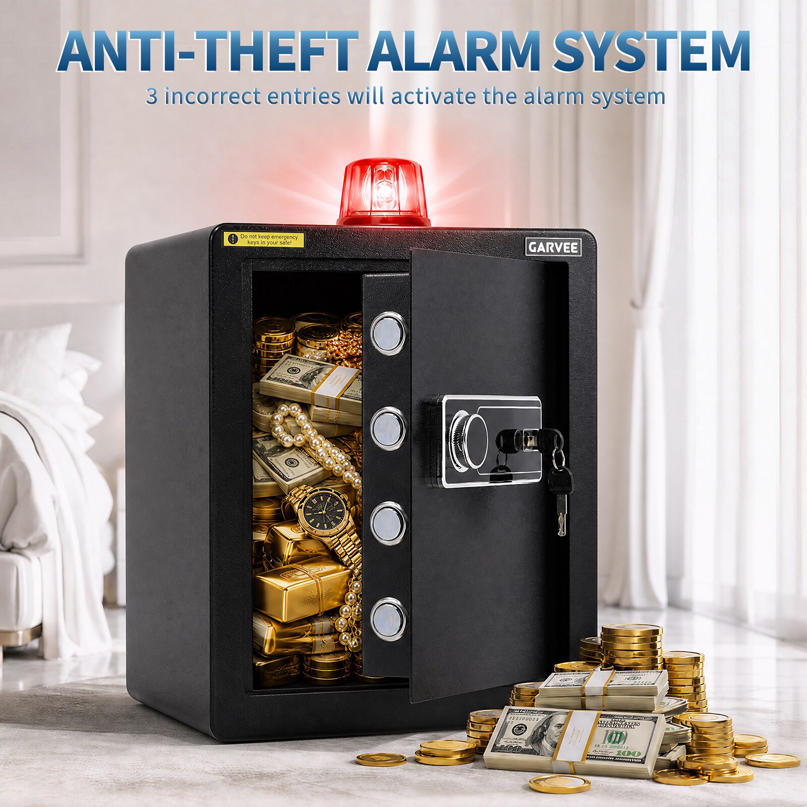 GarveeLife ZDUEOFUZOJP Floor-Wall-Safes - View #8
