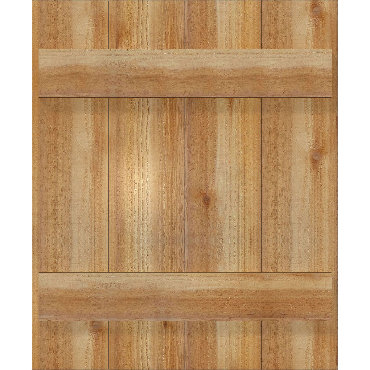 Ekena Millwork RBJ06S21X026RWR 21.5-in W x 26-in H Unfinished Paintable/Stainable Board and batten Wood Exterior Shutters ( 2 -Pack )