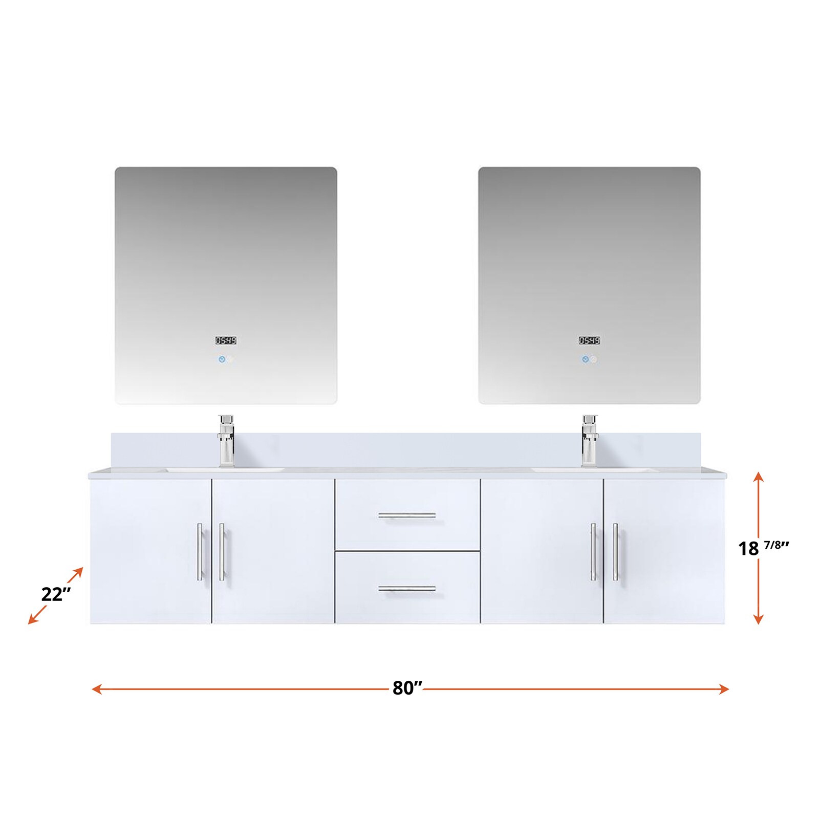 Lexora LVG80DM211 Bath-Vanity-Combo - View #4
