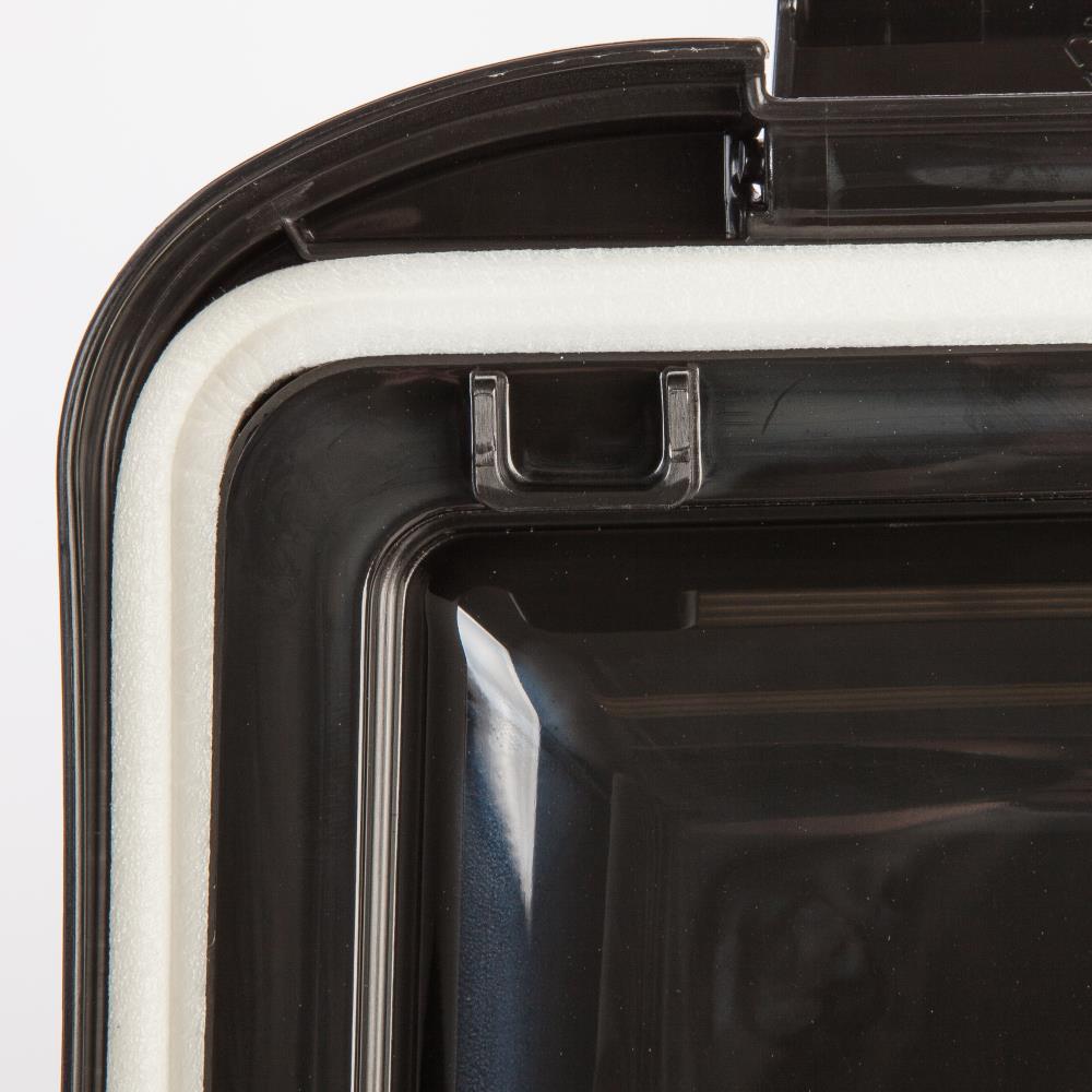 160 oz Clear & Black Airtight Pet Food Storage Container