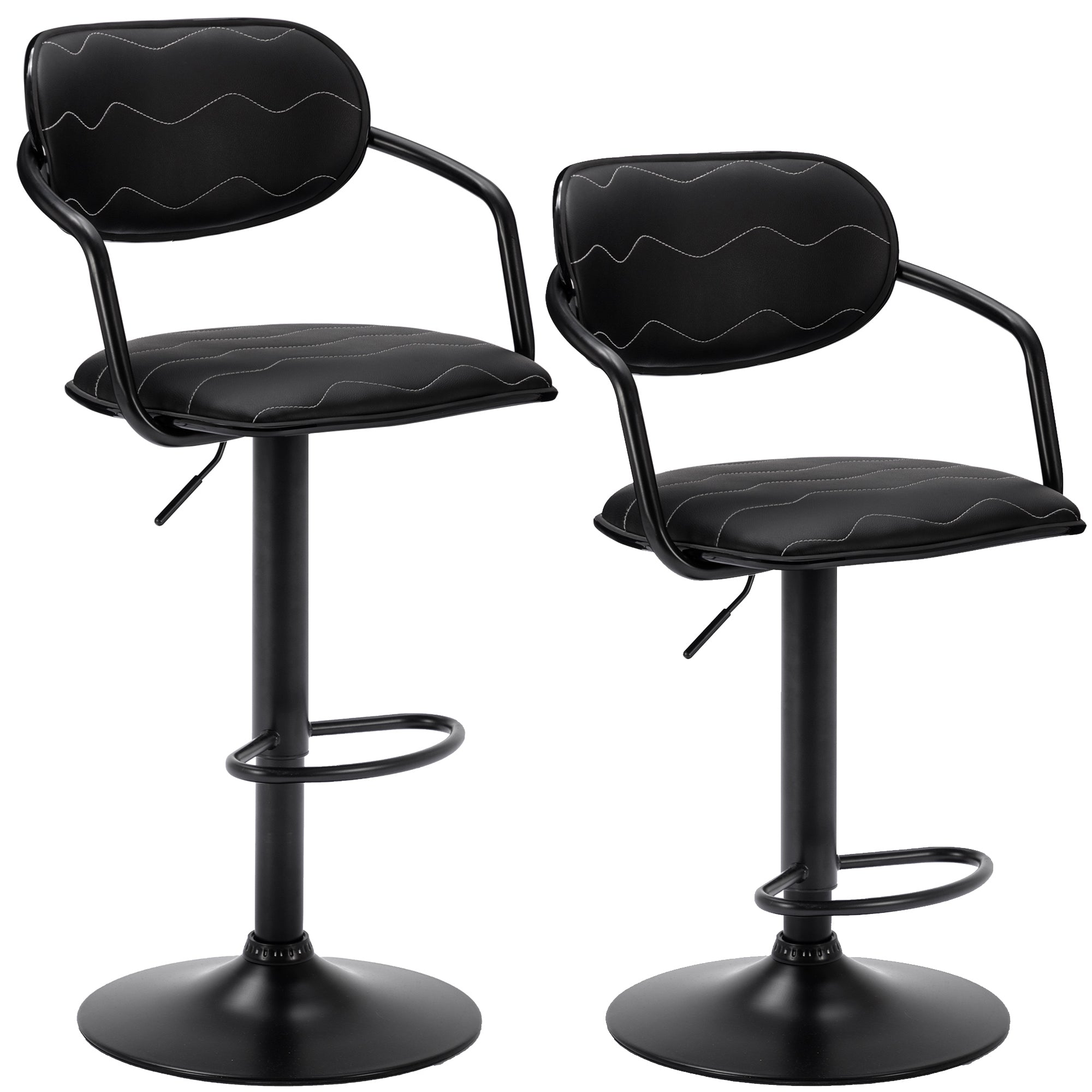 Vecelo LOE-C12-BLK stools - View #2