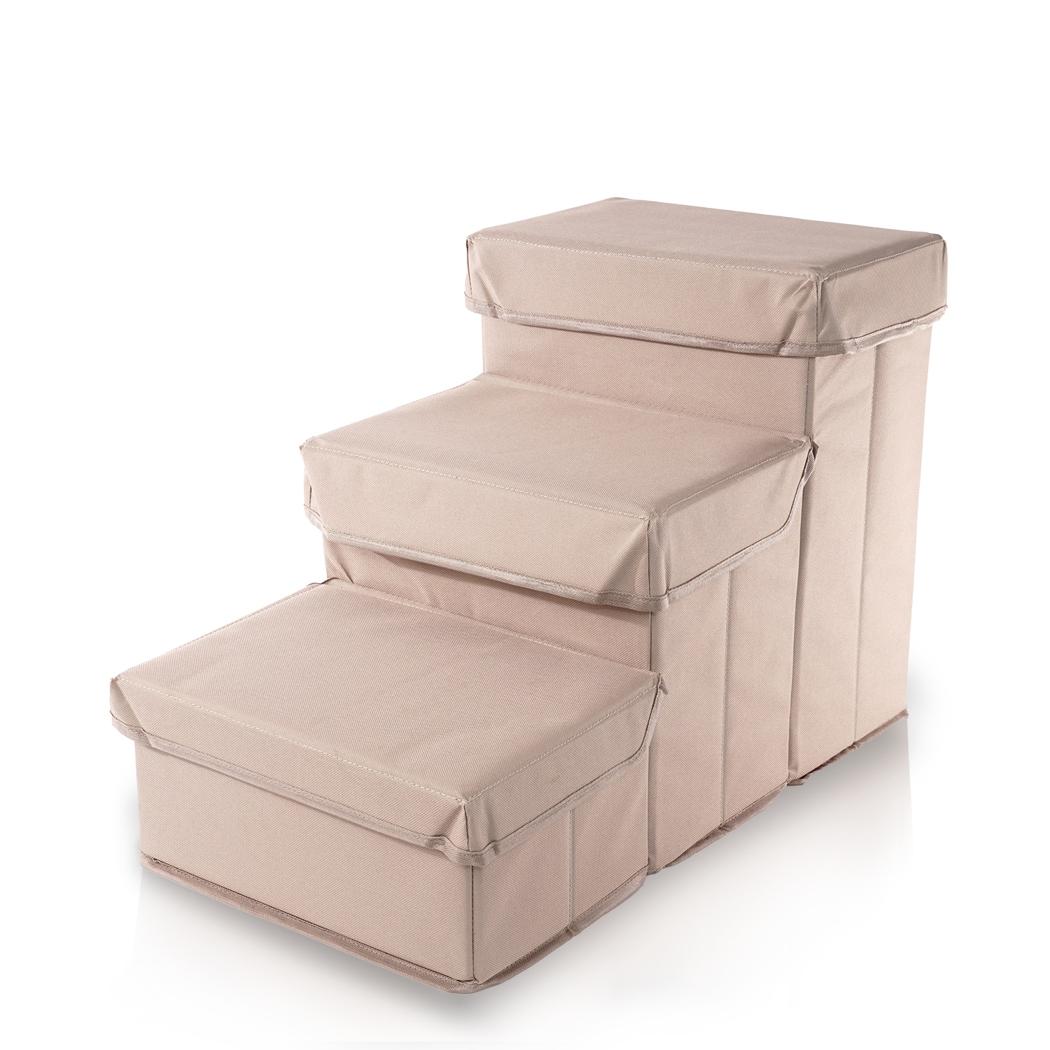 Precious Tails 2412CPSS-KHA Foldable Khaki Foam Dog/Cat Steps