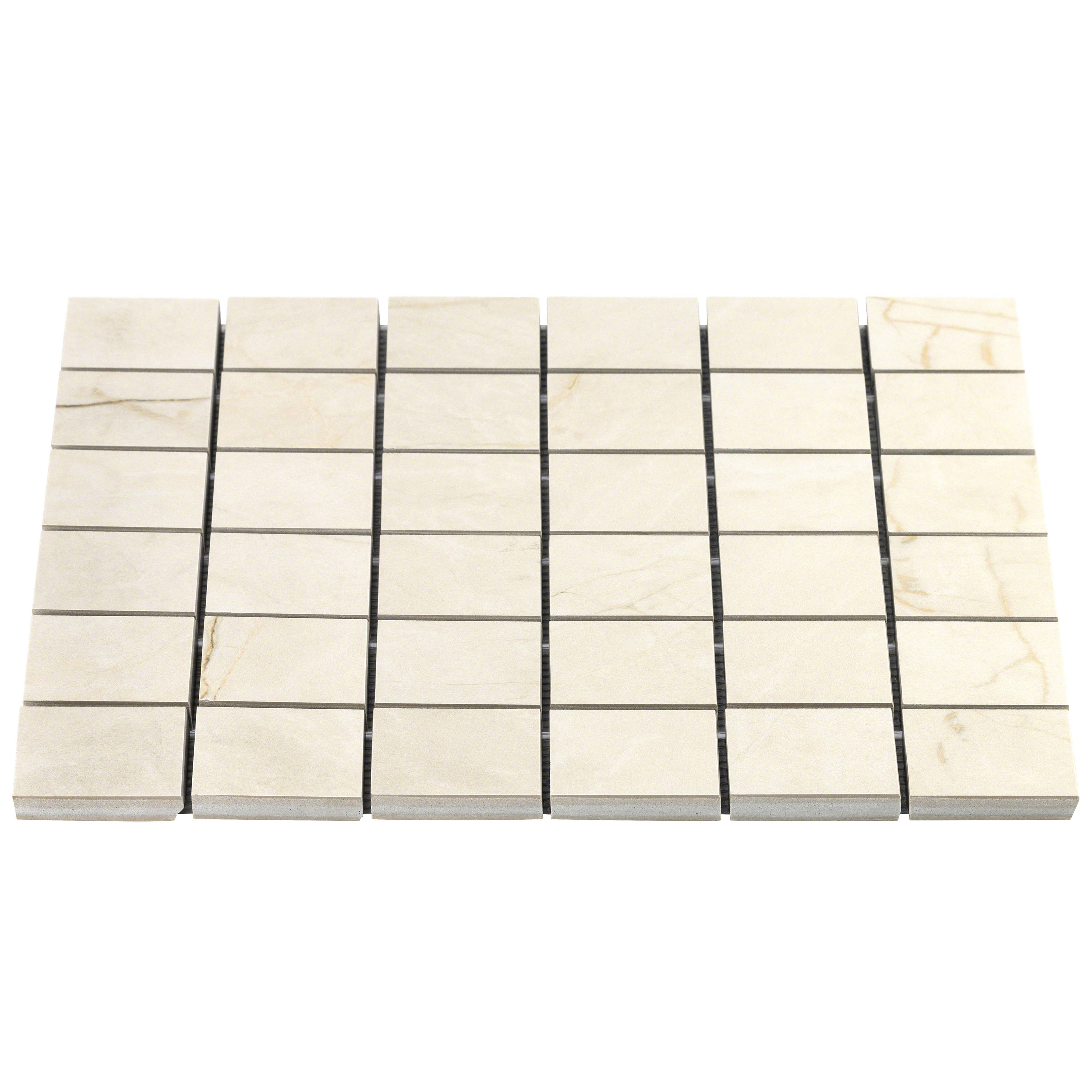 Grace Beige Matte Porcelain Mosaic Tile