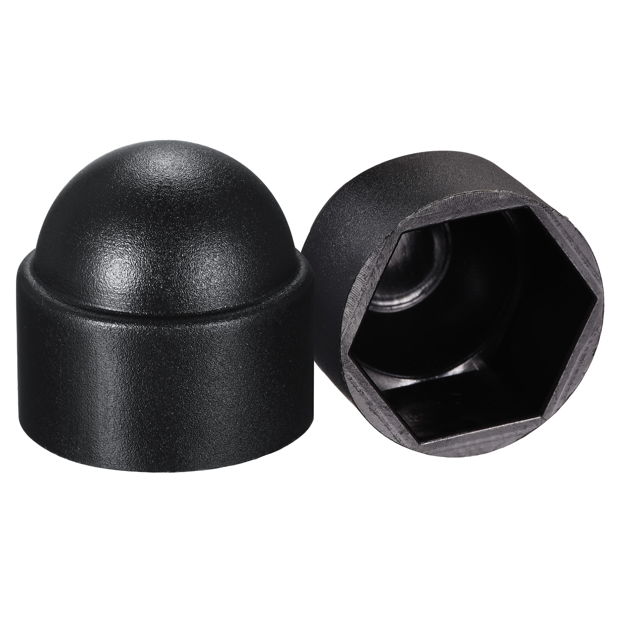 Unique Bargains Plastic Dome Nut Protection Cap Covers M14 Nut Cover Black 50pcs #S25072800UX9898
