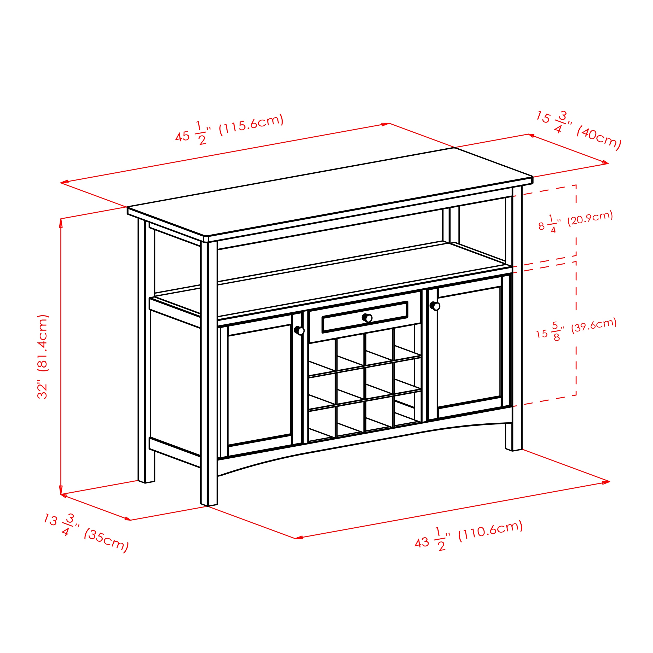 Winsome Wood 94745 Dining-Kitchen-Storarge - View #10