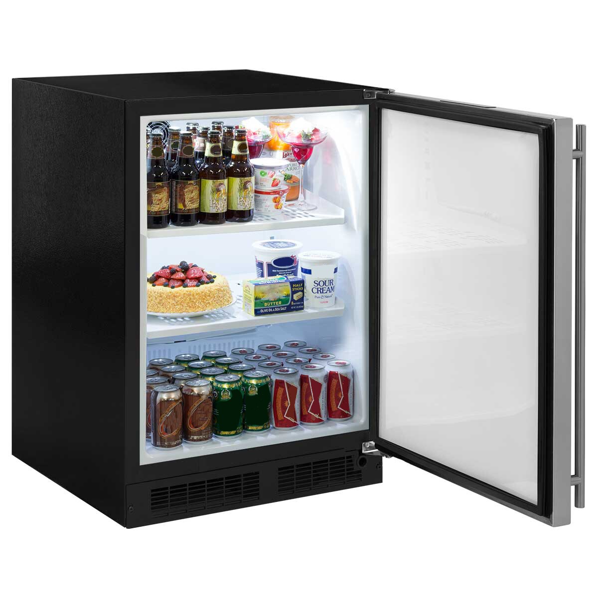 MARVEL 24-IN REFRIGERATOR SS RIGHT HNGE in the Mini Fridges department ...