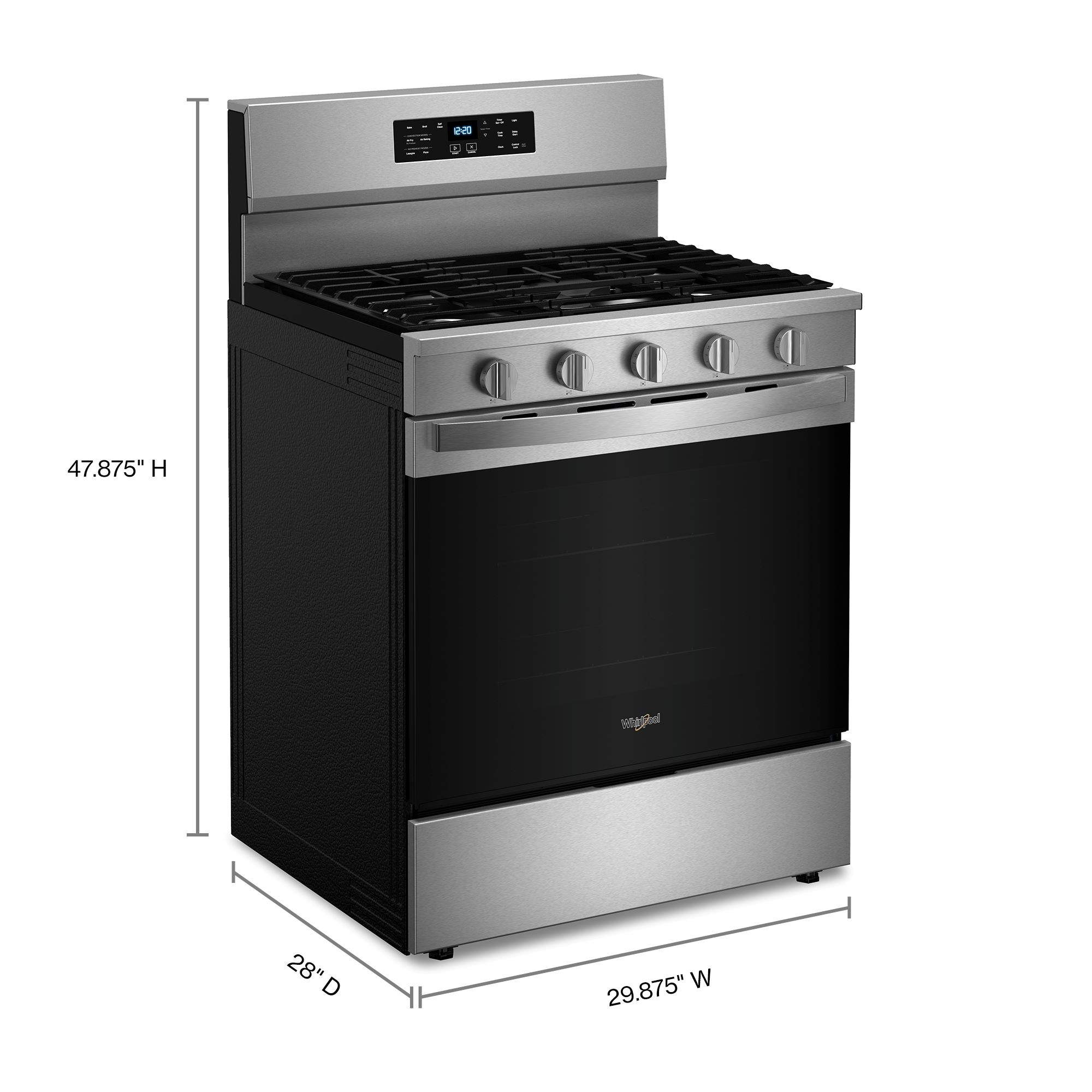 Whirlpool WFGS5030RS Freestanding-Gas-Ranges - View #3