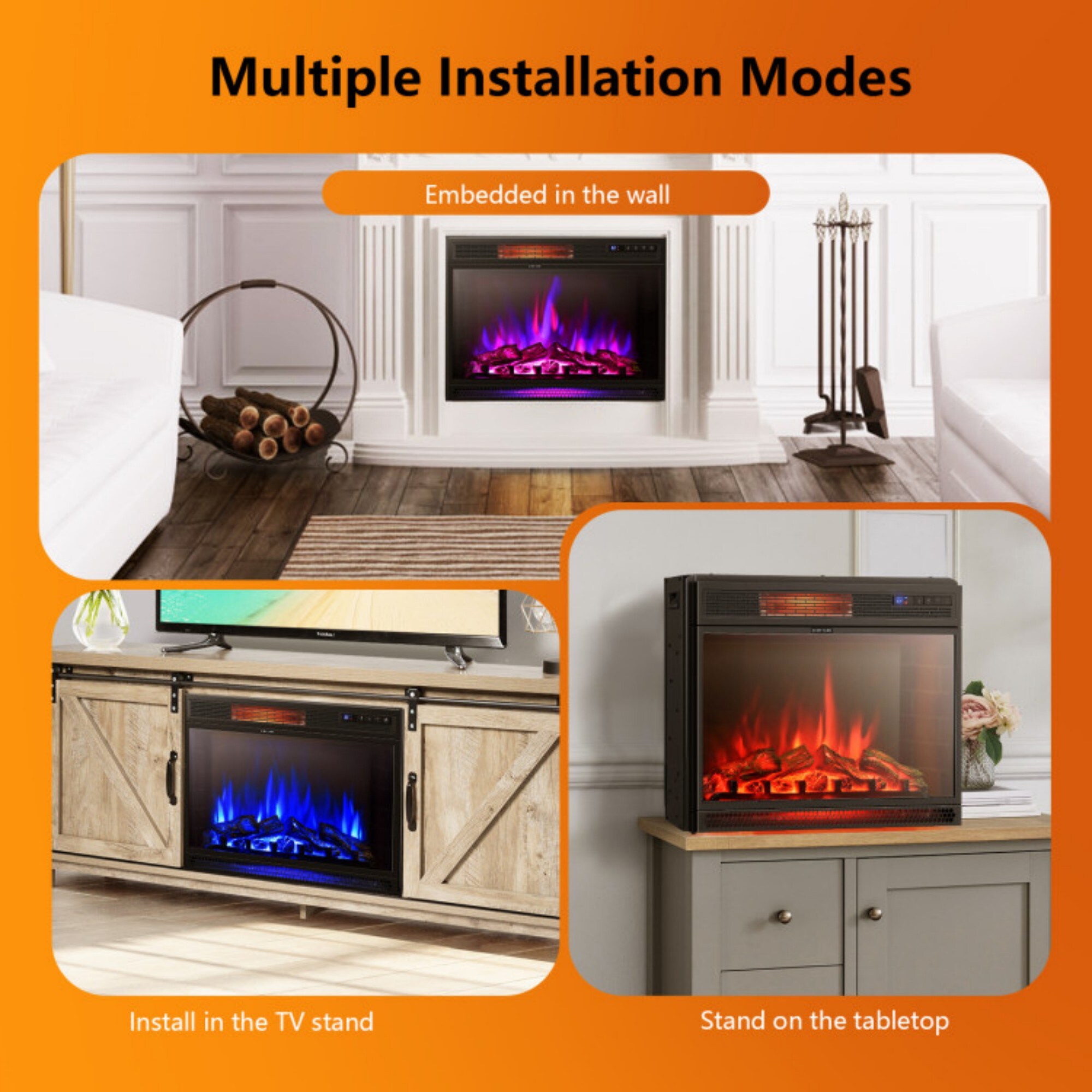 LUCKY ONE LO-FP10048US Electric-Fireplaces - View #3