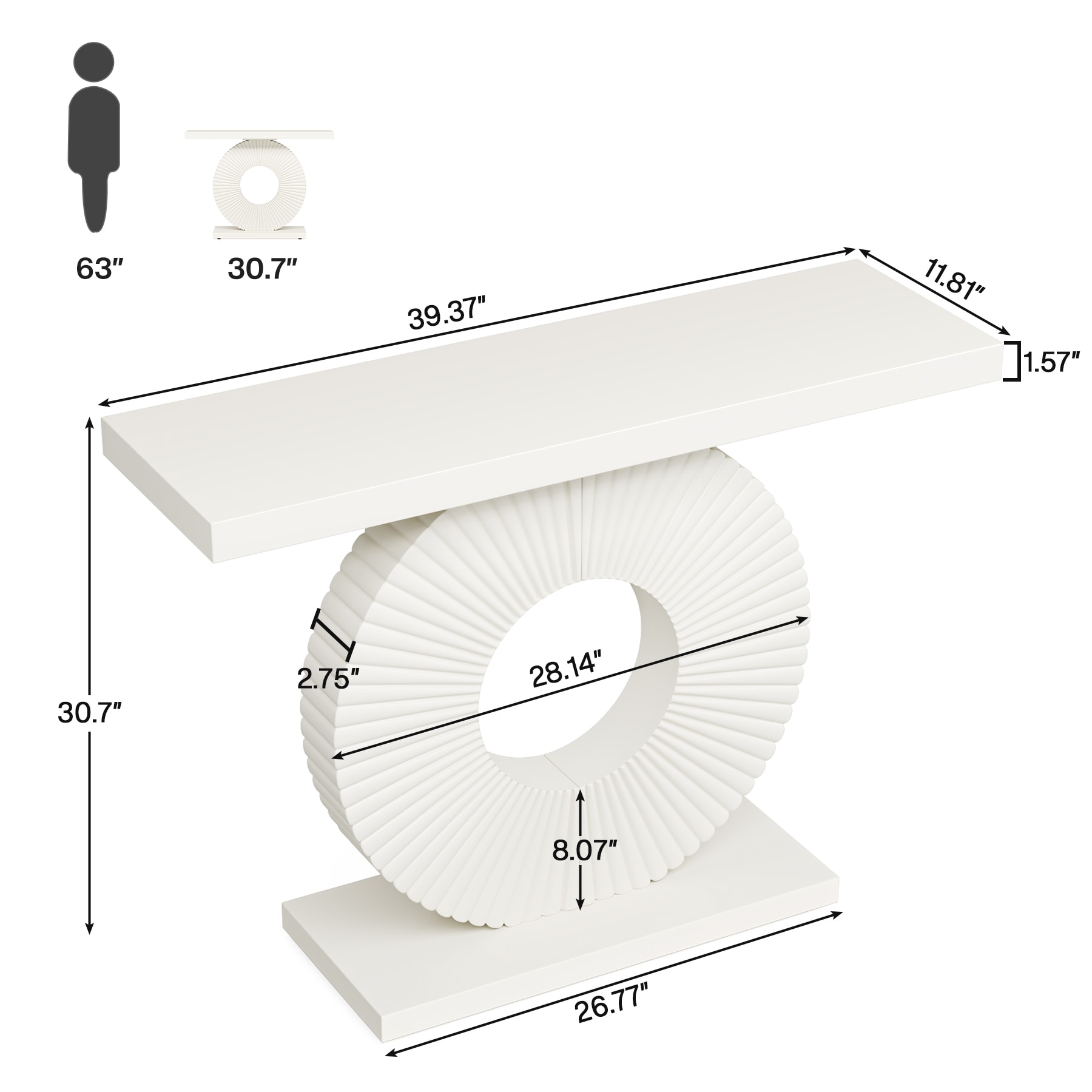 Tribesigns LWFD-J0185X Console-Sofa-Tables - View #6