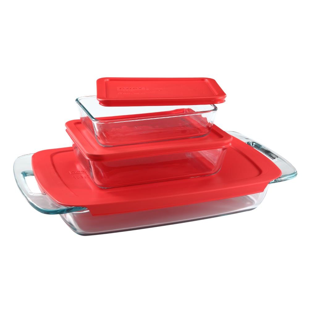 PYREX Multisize Glass Bpa-free Reusable Food Storage Container