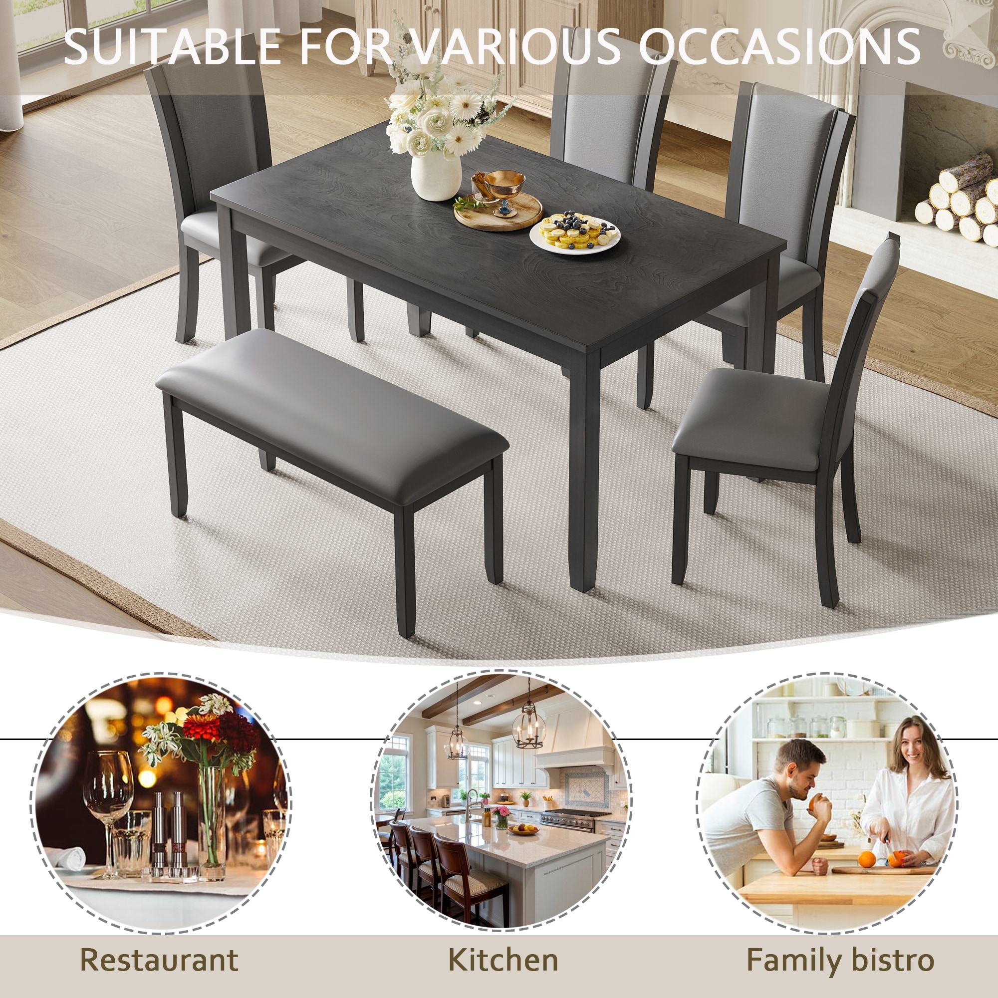 SINOFURN SYA330114GY Dining-Sets - View #6
