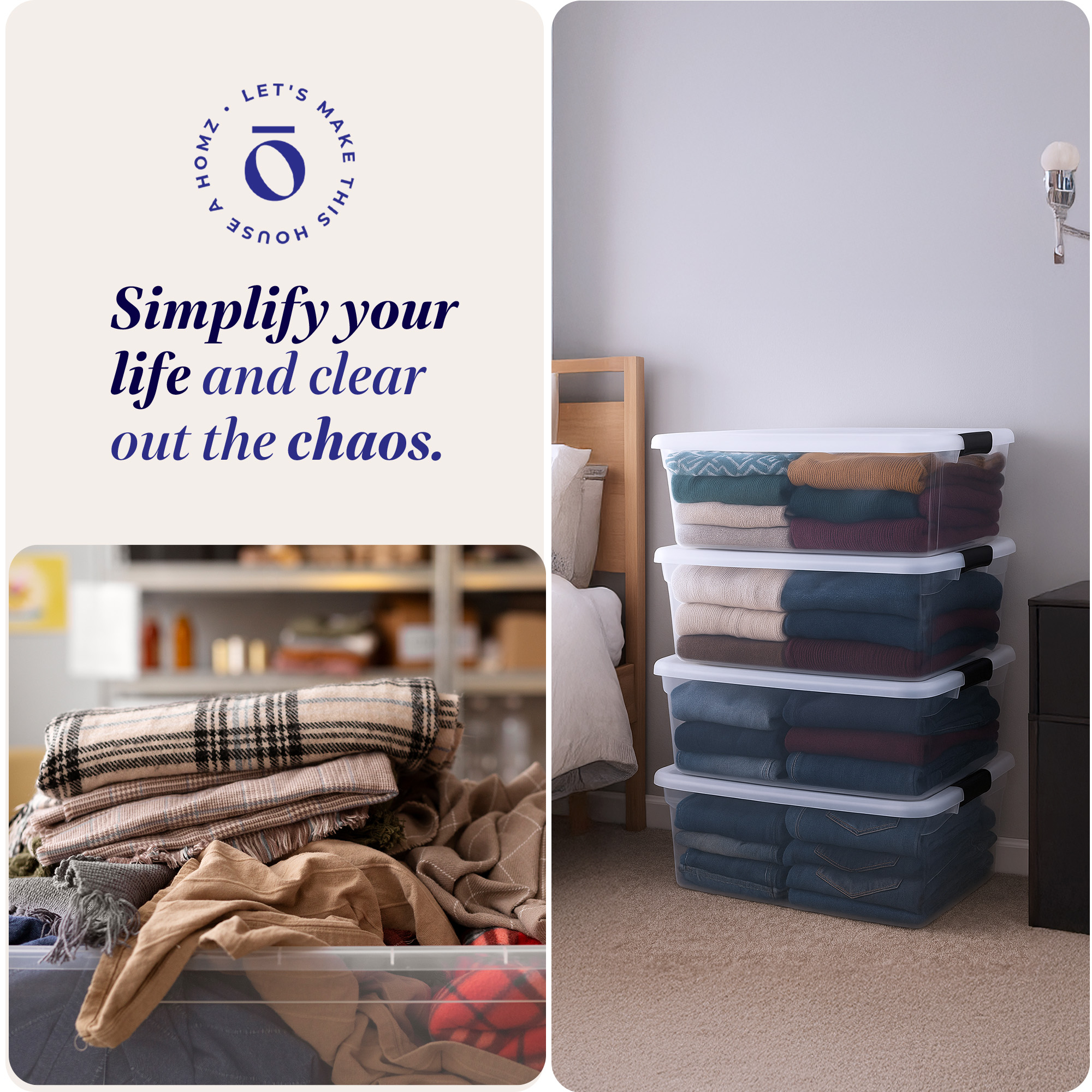 Homz Products 316814 Plastic-Storage-Totes - View #6