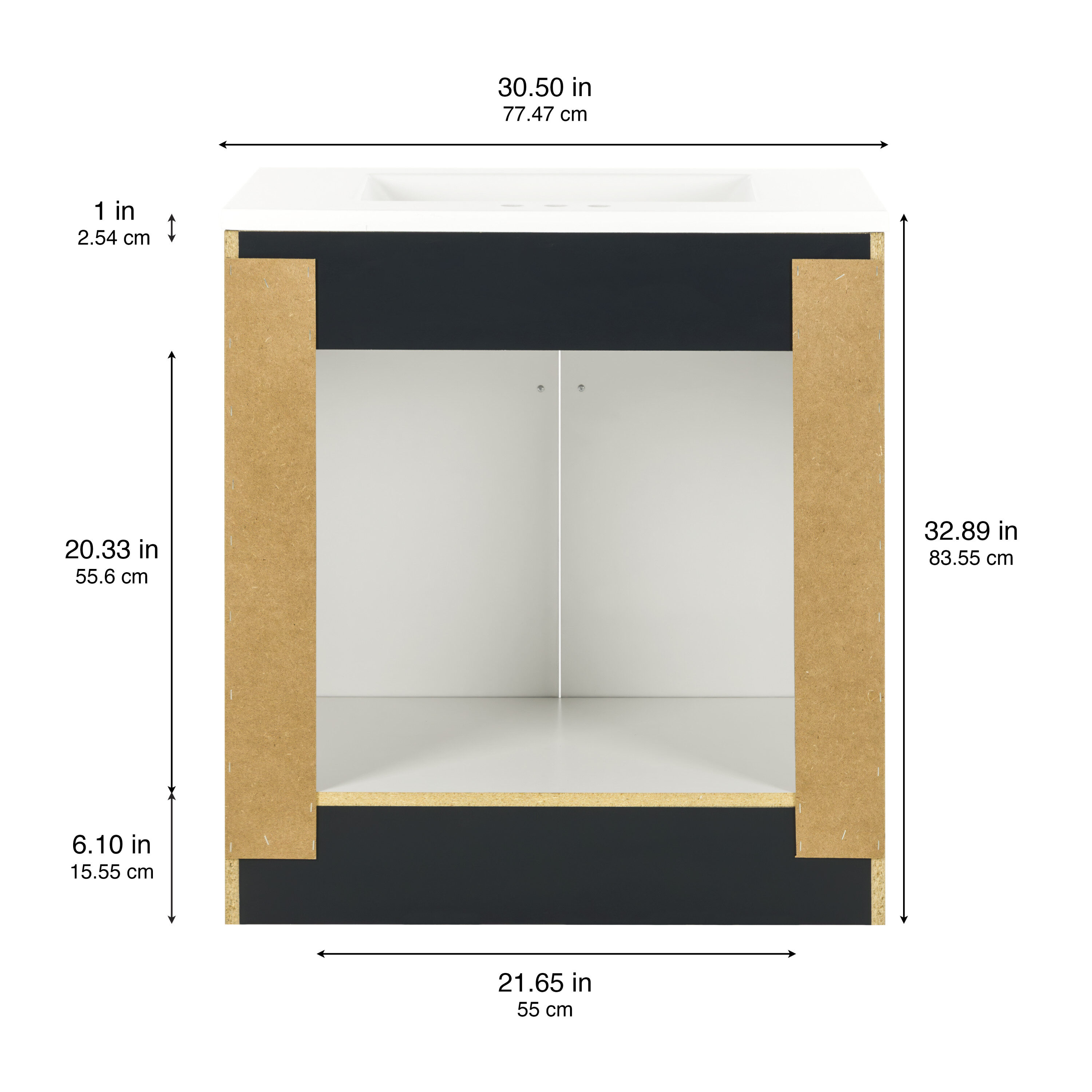 Style Selections W047730P2-DB Bath-Vanity-Combo - View #4