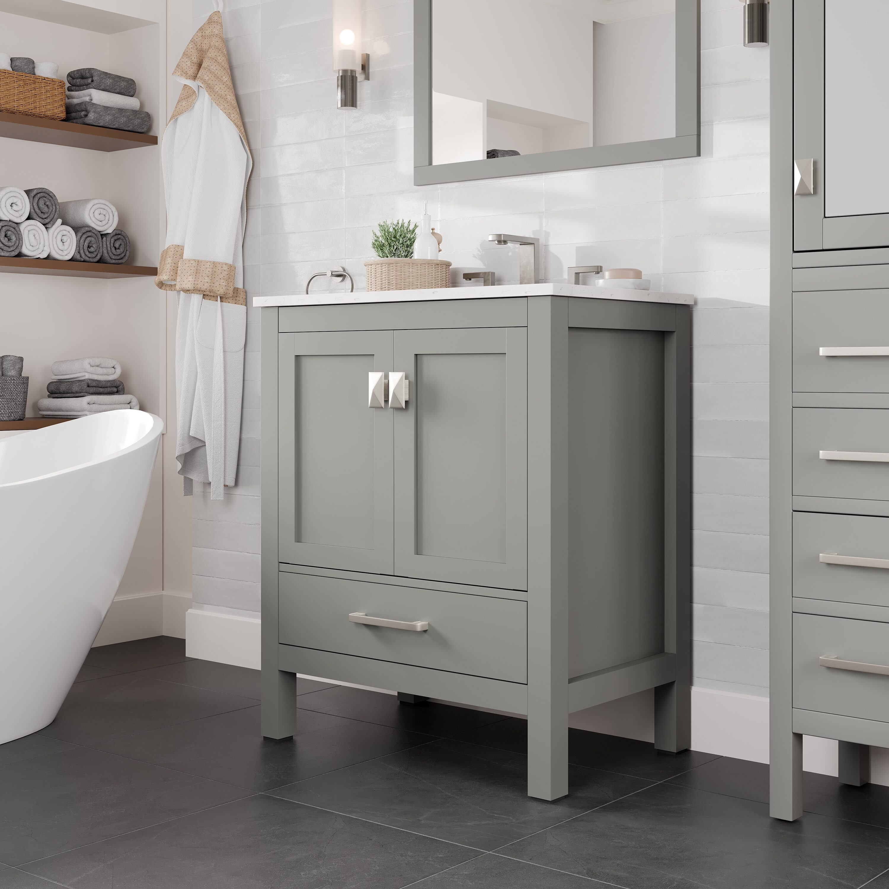 Eviva EVVN412-30GR Bath-Vanity-Combo - View #2