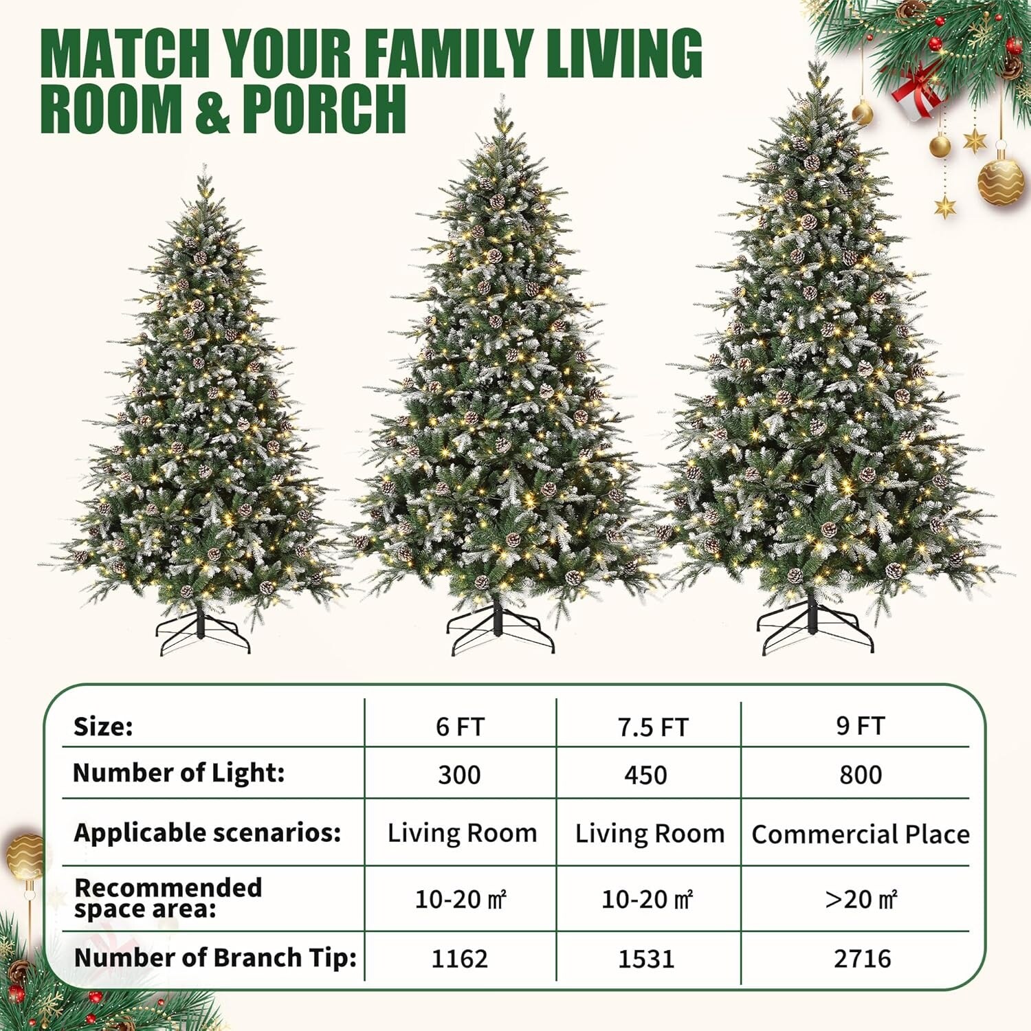 Garvee LSACT-QH-35J3XSJJ Artificial-Christmas-Trees - View #6