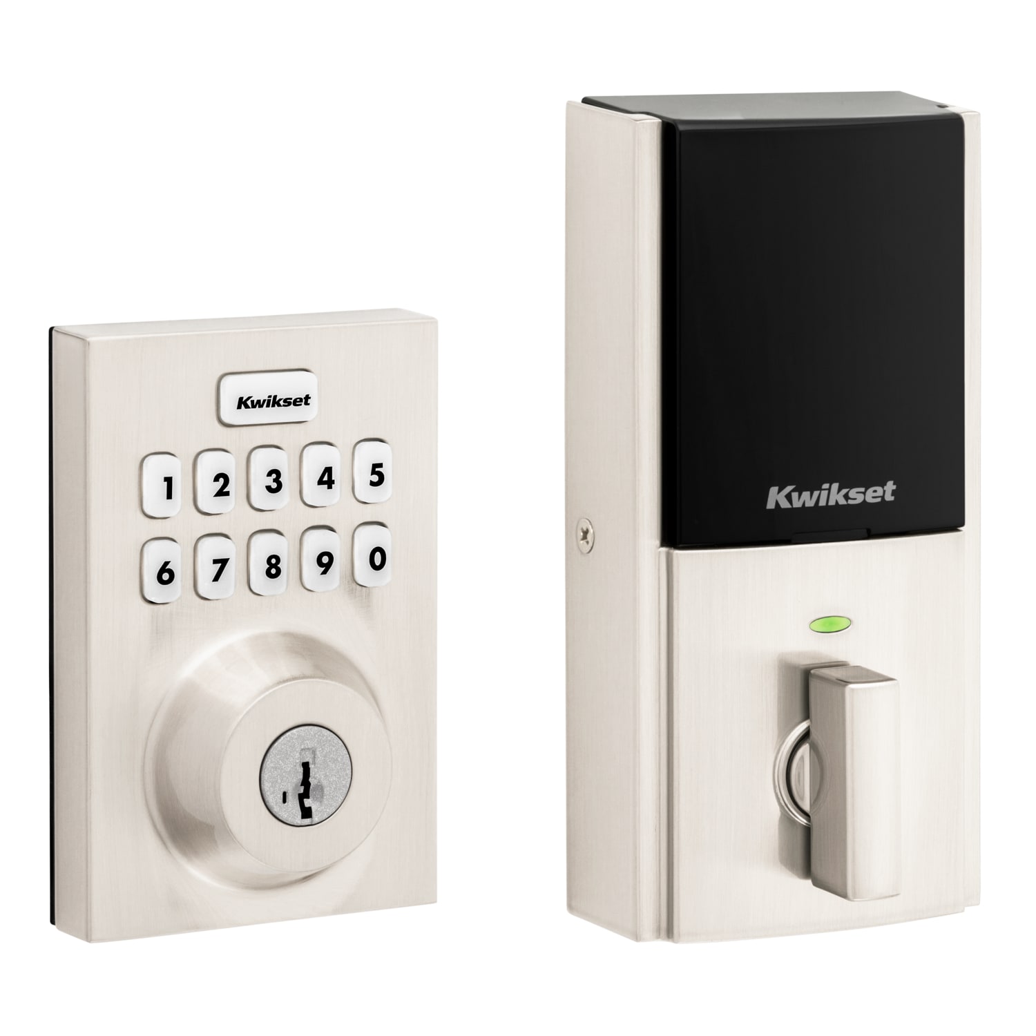 Kwikset Signature Series Home Connect 620 Satin Nickel Single