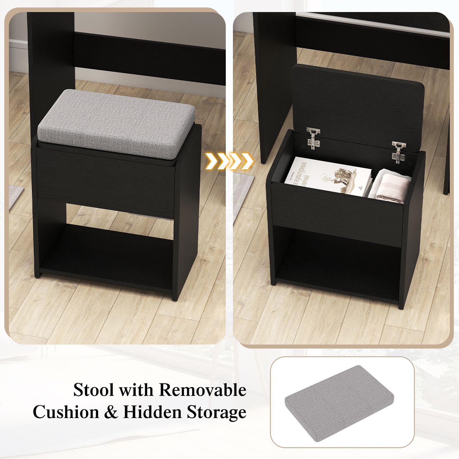 Costway HCST08157 Bedroom-Vanities - View #8