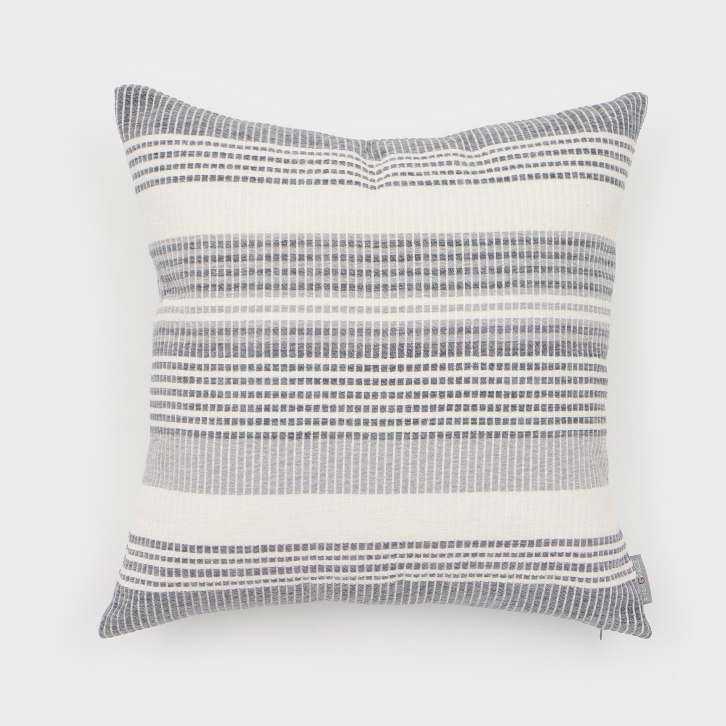 EVERGRACE EG7175250 Freja 18-in x 18-in Gray Square Indoor Decorative Pillow