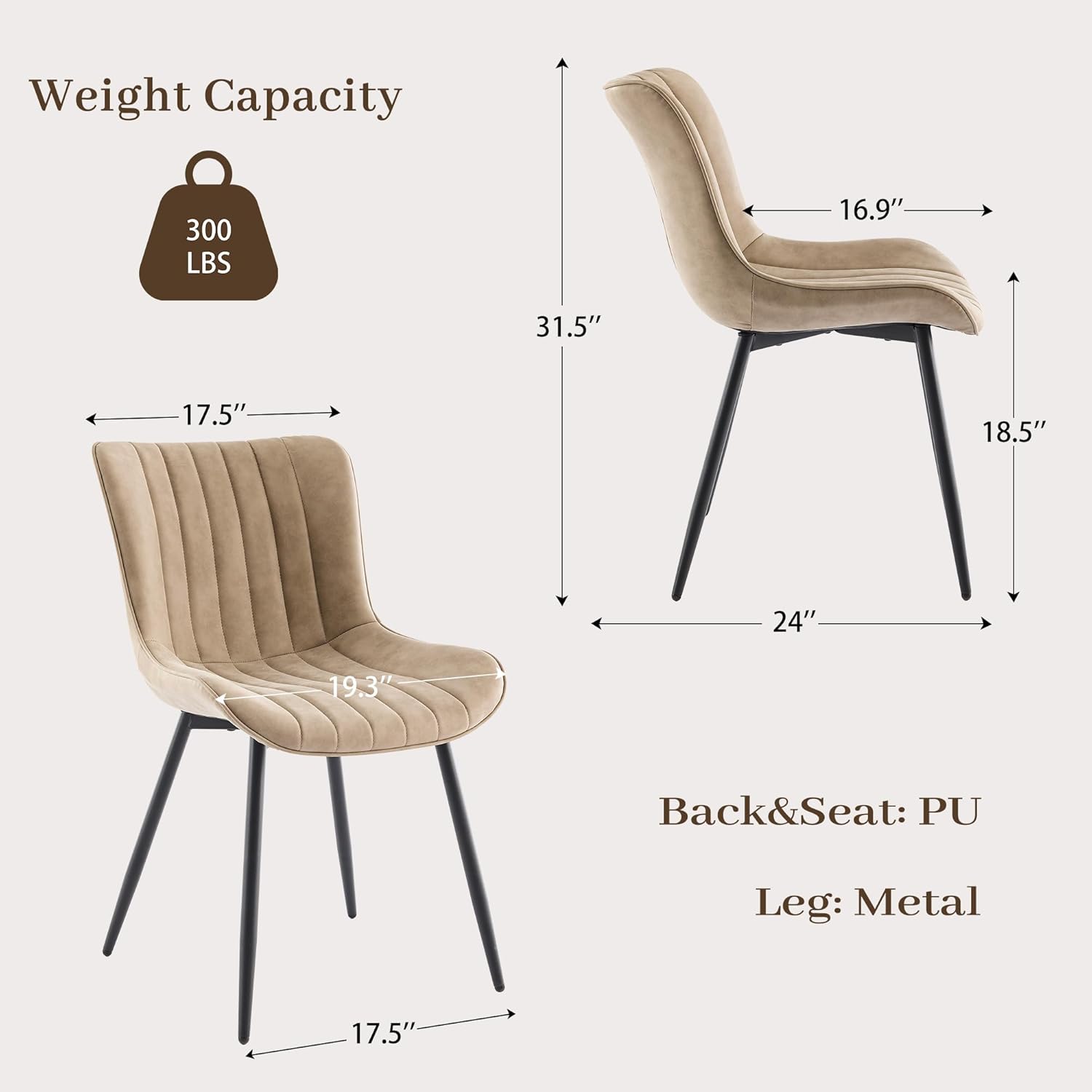 Qeetex PHO-13VI0ON5-HNN Dining-Chairs - View #3