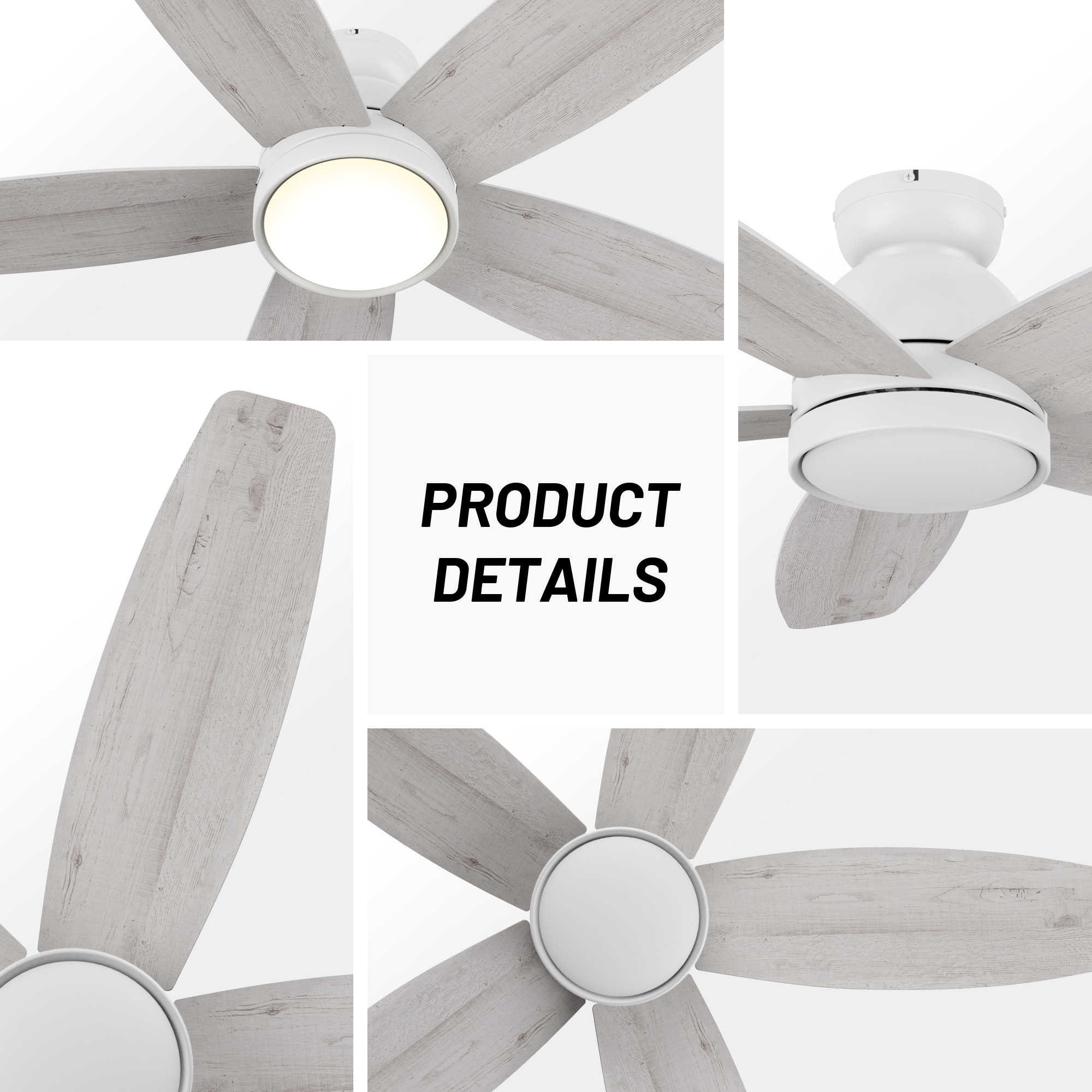 CARRO USA LCFR525Q5-L11-WP-FM Ceiling-Fans - View #8