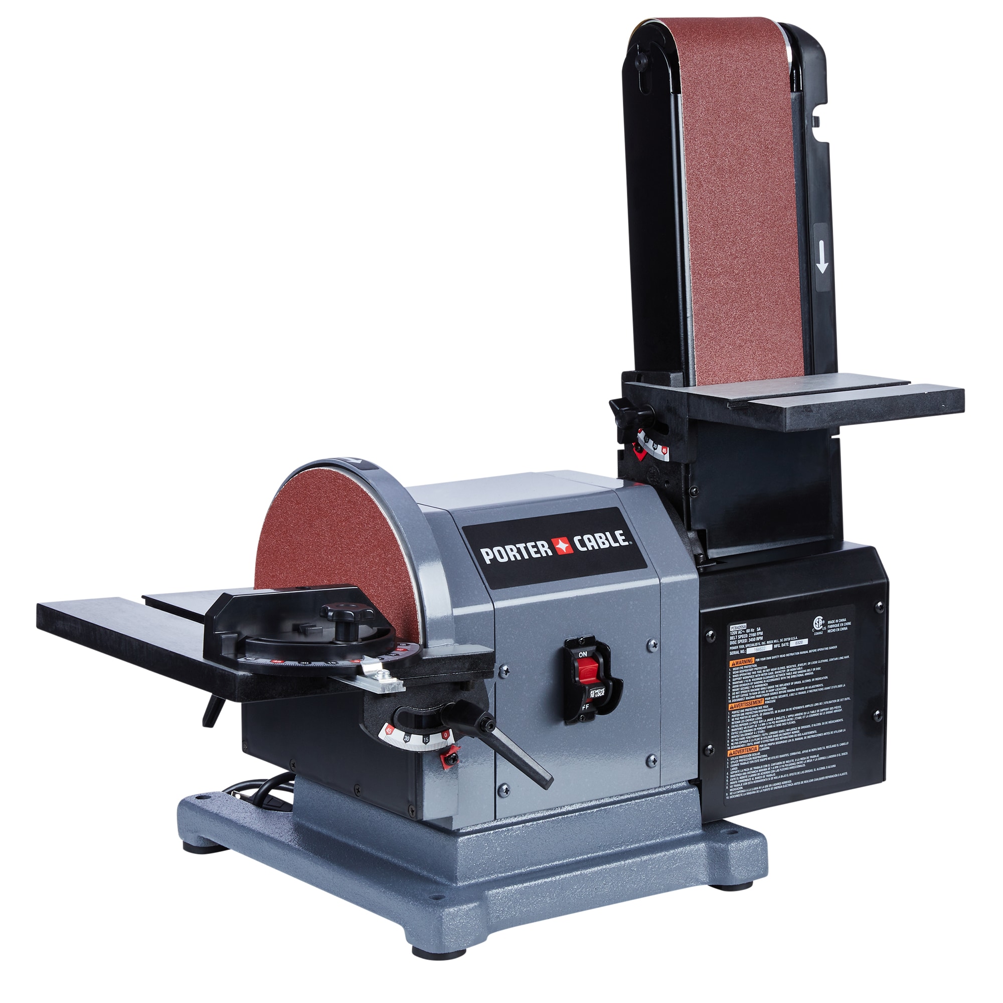 PORTER-CABLE 5-Amp Benchtop Sander in the Benchtop Sanders department at 