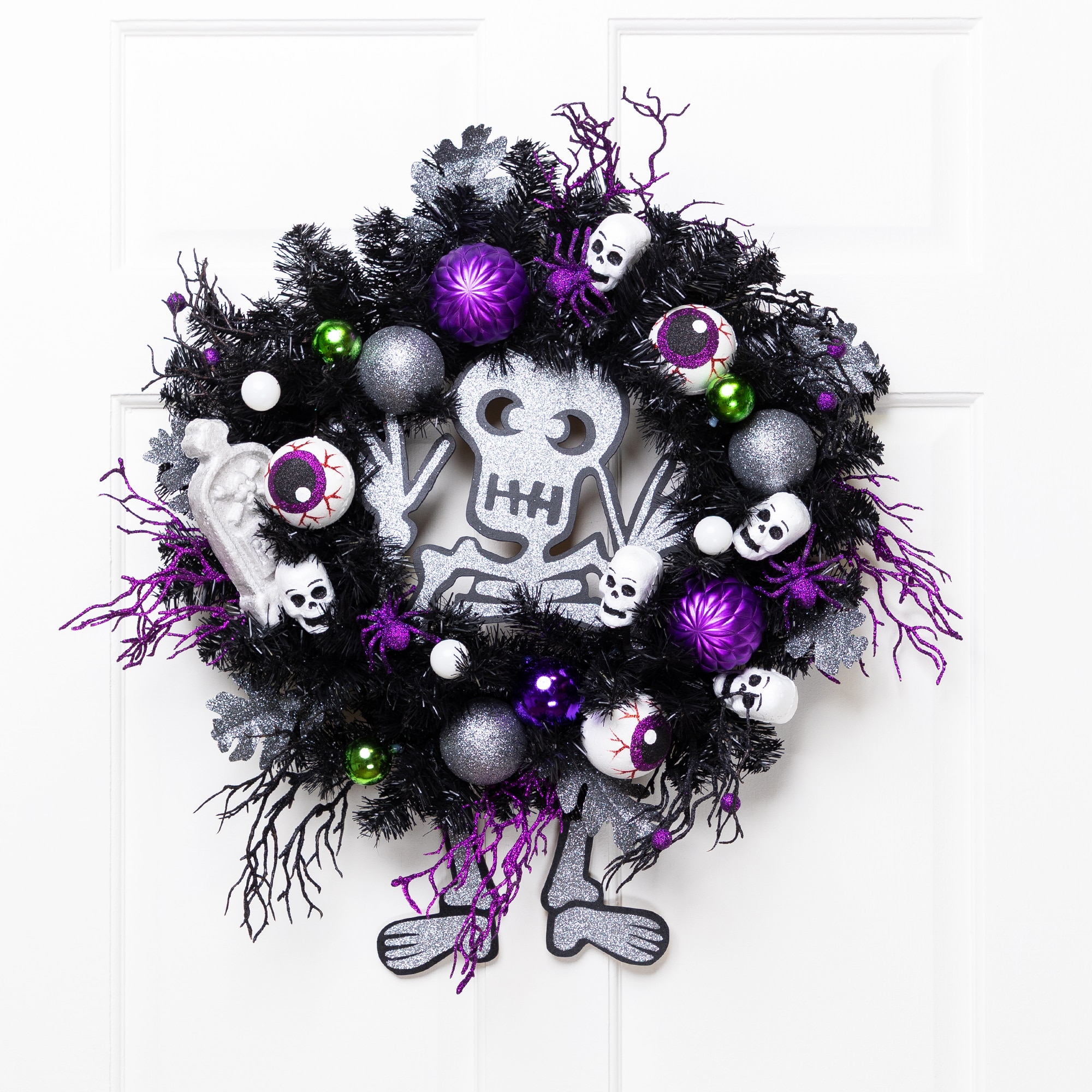 Northlight 2-ft 24-in (non powered) Black Artificial wreath