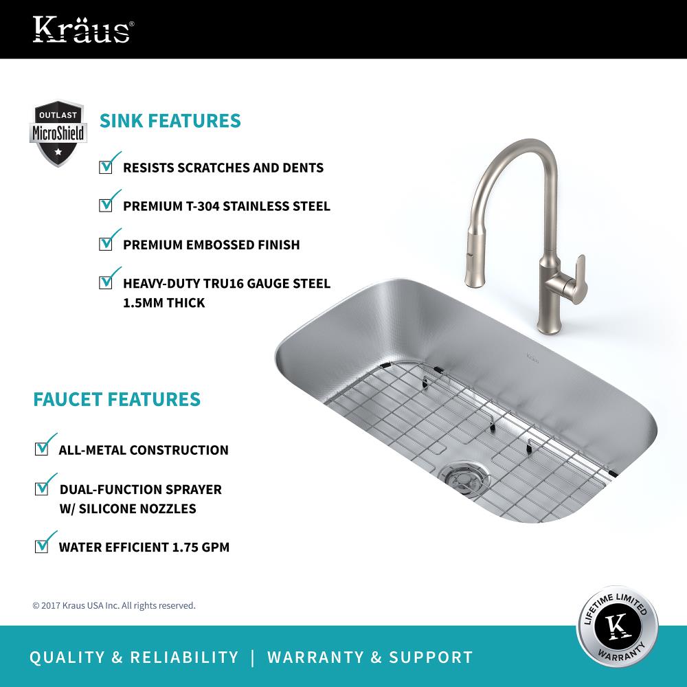 Kraus KBU14E-1630-42SS Kitchen-Sinks - View #4