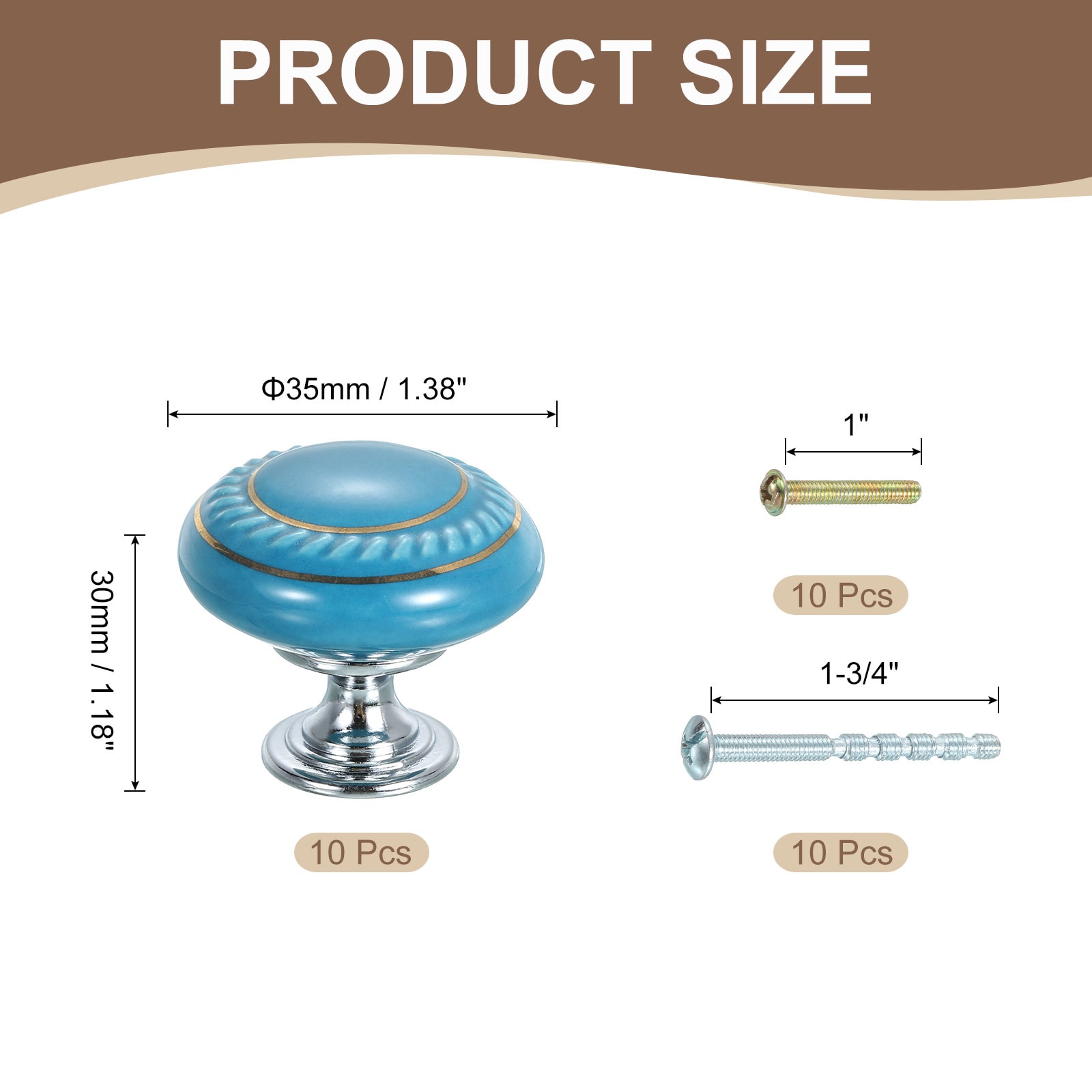 Unique Bargains S25093000UX4414 Cabinet-Pulls - View #2