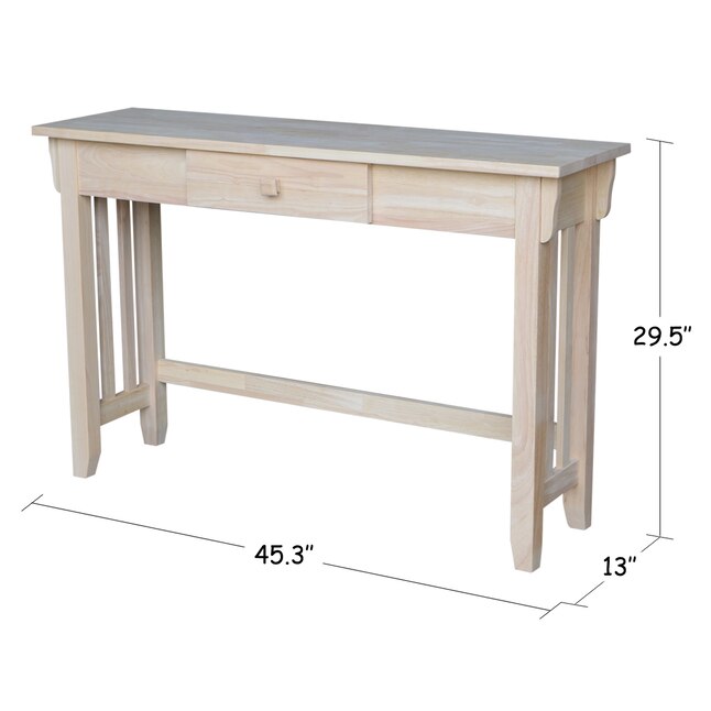Console Tables Department At, Unfinished Console Table With Drawers