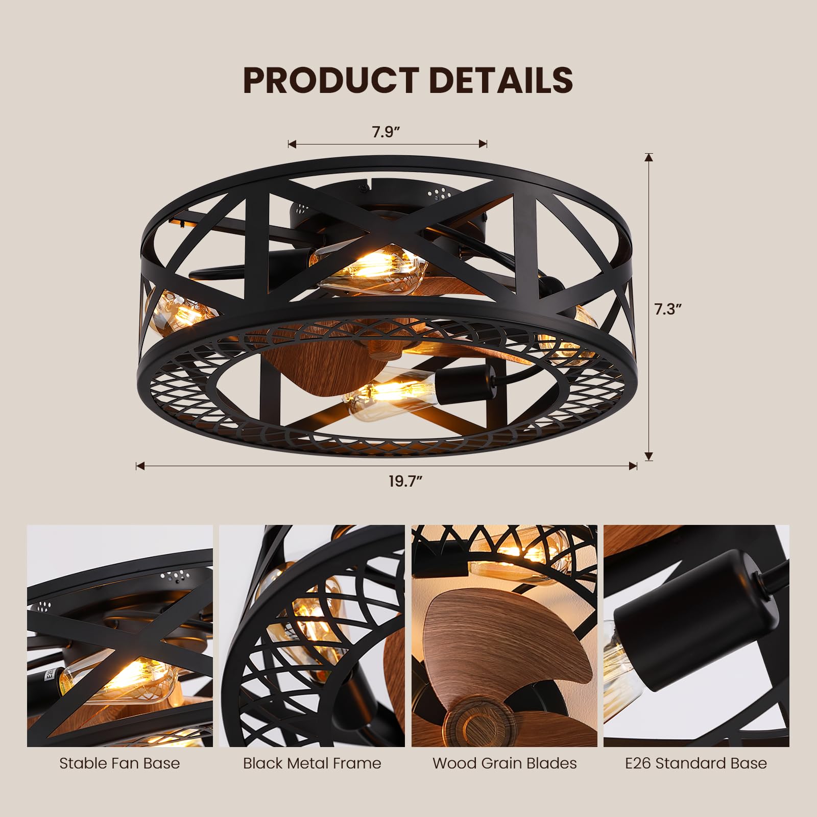 SILJOY CFL-1133-02 Ceiling-Fans - View #3