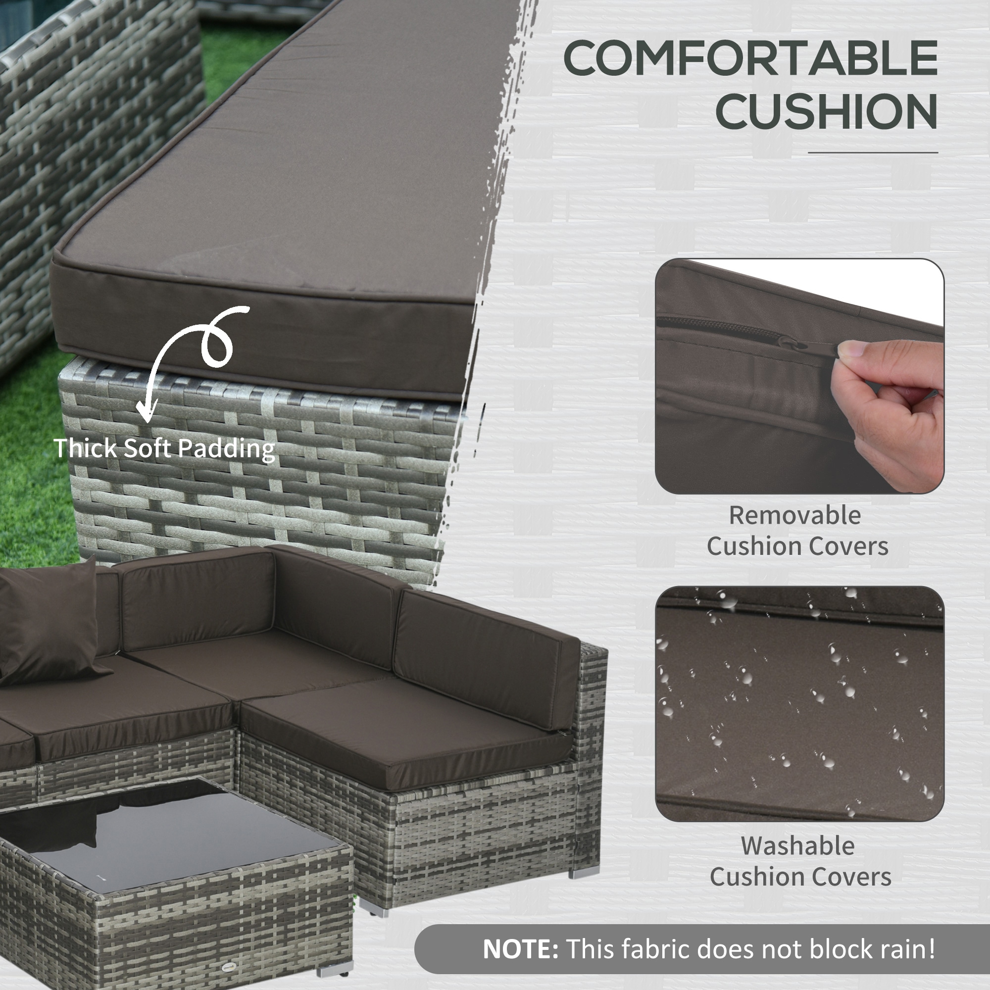 Outsunny 860-020BK Patio-Conversation-Sets - View #9