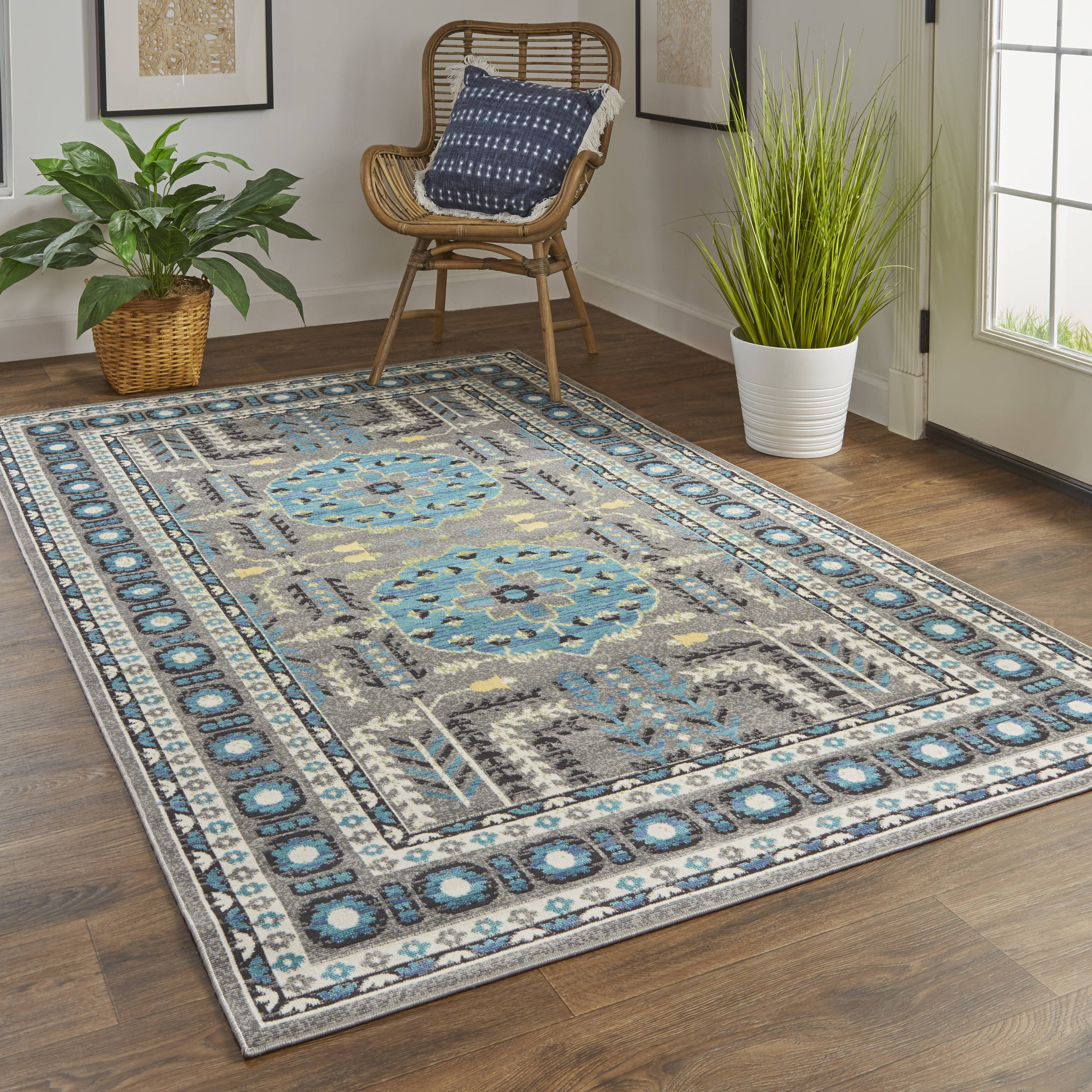 Room Envy FSTR3754GRYBLUF11 rugs - View #5